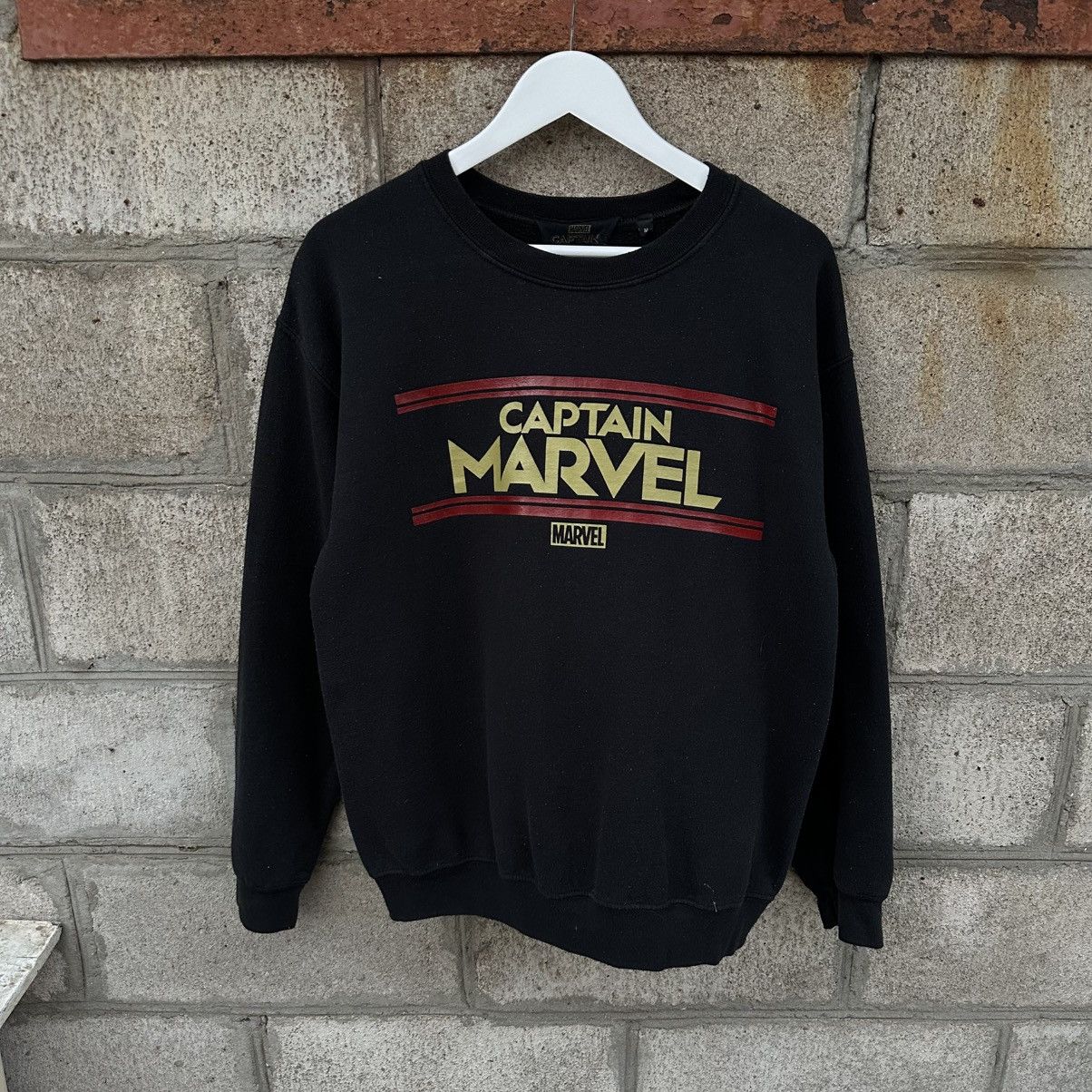 Marvel Comics Vintage Captain Marvel Sweatshirt Big Logo Y2K Cartoon 00s Size US M / EU 48-50 / 2 - 1 Thumbnail