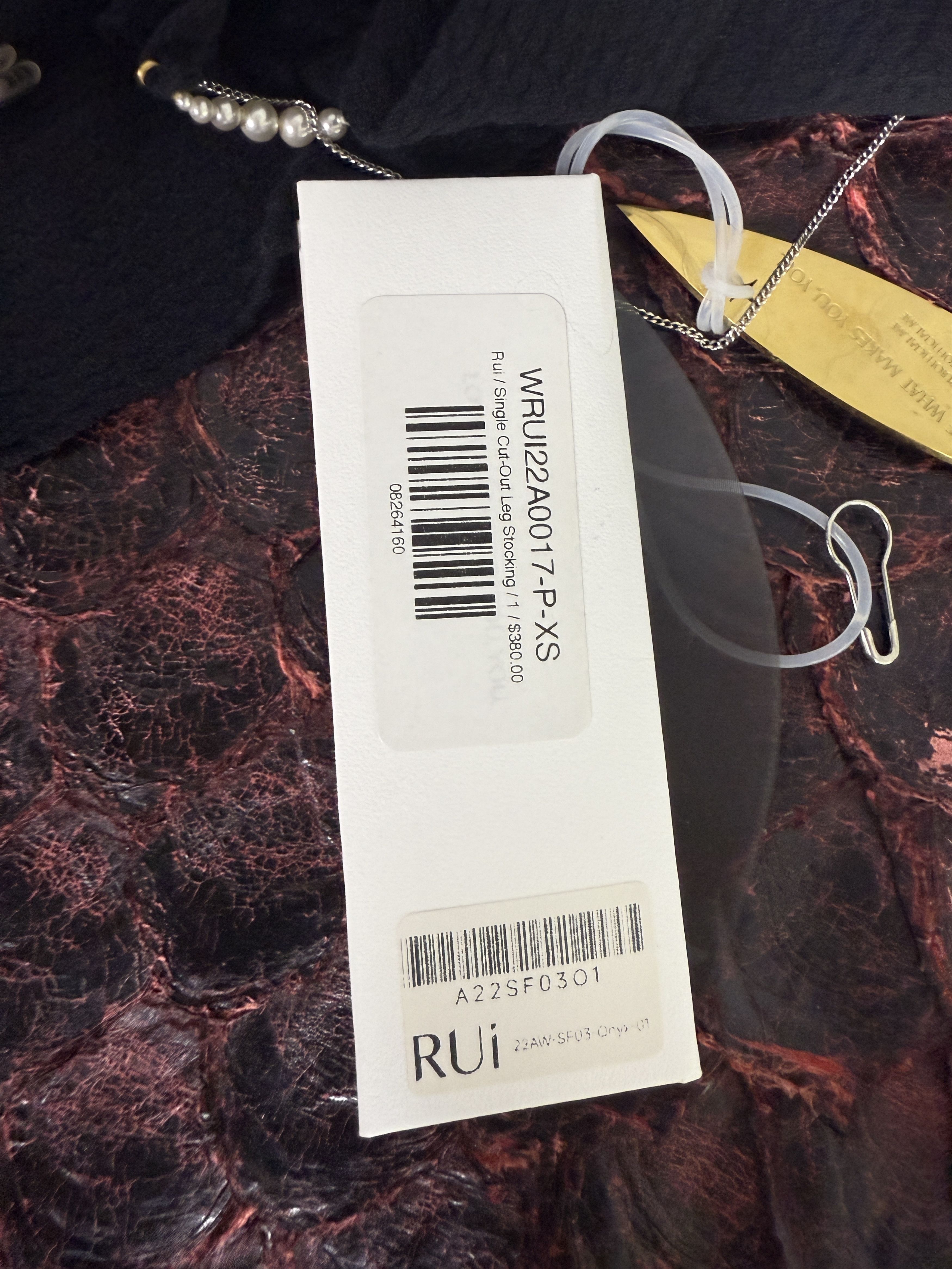 RUIbuilt $380 RUI Size 1 Single Cut-Out Leg Stocking Size ONE SIZE - 14 Thumbnail