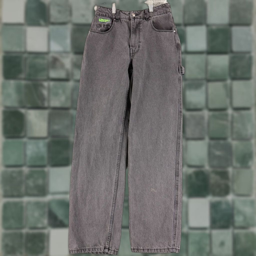 Empyre Empyre Tori Jeans Womens Size 2 Black Denim Baggy High-Rise Straight Leg Jeans Size 26" / US 2 / IT 38 - 1 Thumbnail