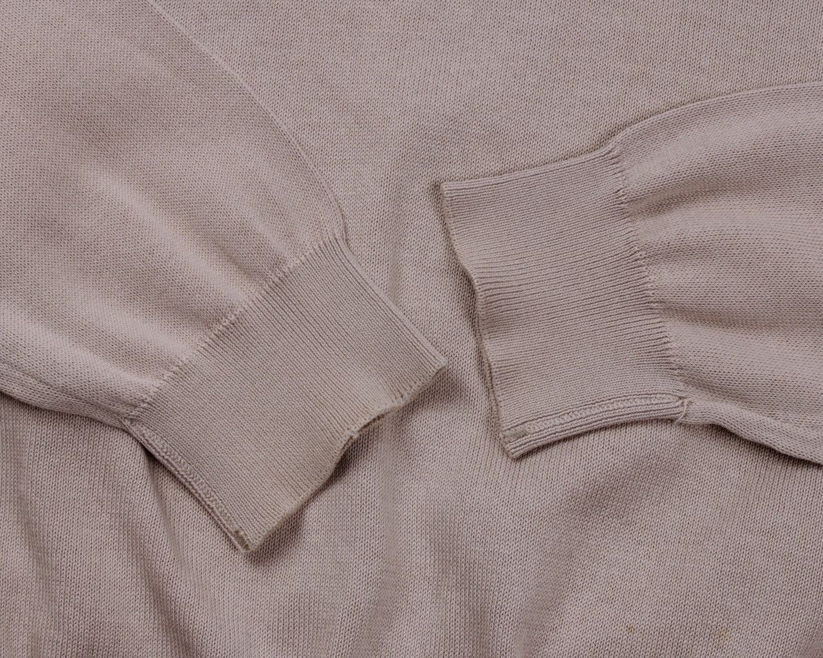 Lacoste × Vintage LACOSTE Beige V-Neck Cotton Knitted Pullover Sweater Size 4 Size US L / EU 52-54 / 3 - 10 Thumbnail