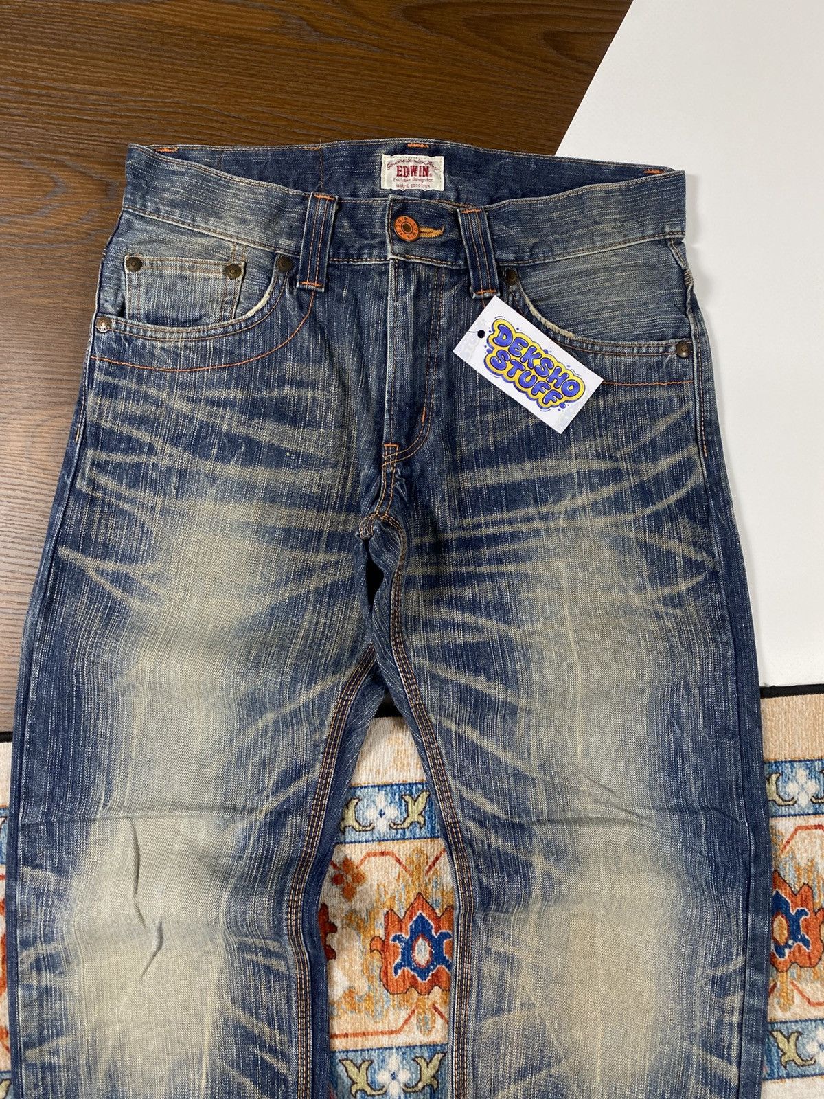 Edwin Vintage Edwin XU Jeans Pants Size US 33 - 2 Thumbnail