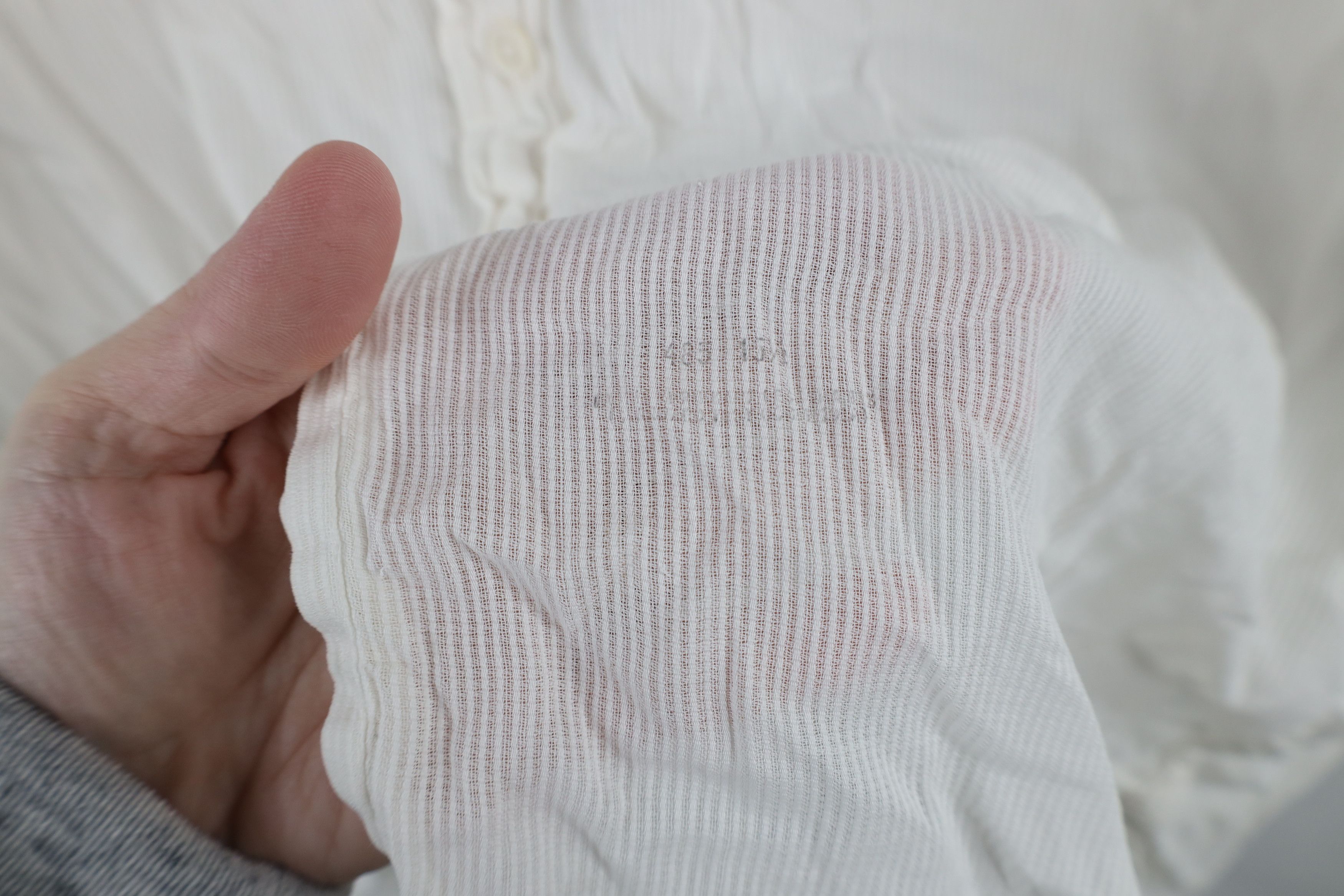 Vintage Vintage 30s 40s B Altman Co Ribbed Short Sleeve Button Shirt Size US M / EU 48-50 / 2 - 4 Thumbnail