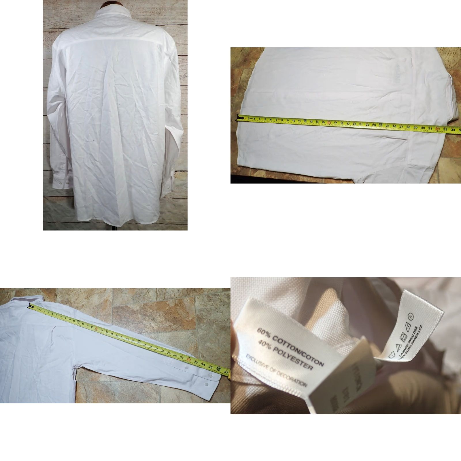 Cutter & Buck Cutter & Buck NWT Mens XL Nailshead Dress Shirt XL 52 White Cotton Blend Embroidered Button Chest Pocket Embroidered Lightweight Easy Care Size US XL / EU 56 / 4 - 8 Thumbnail