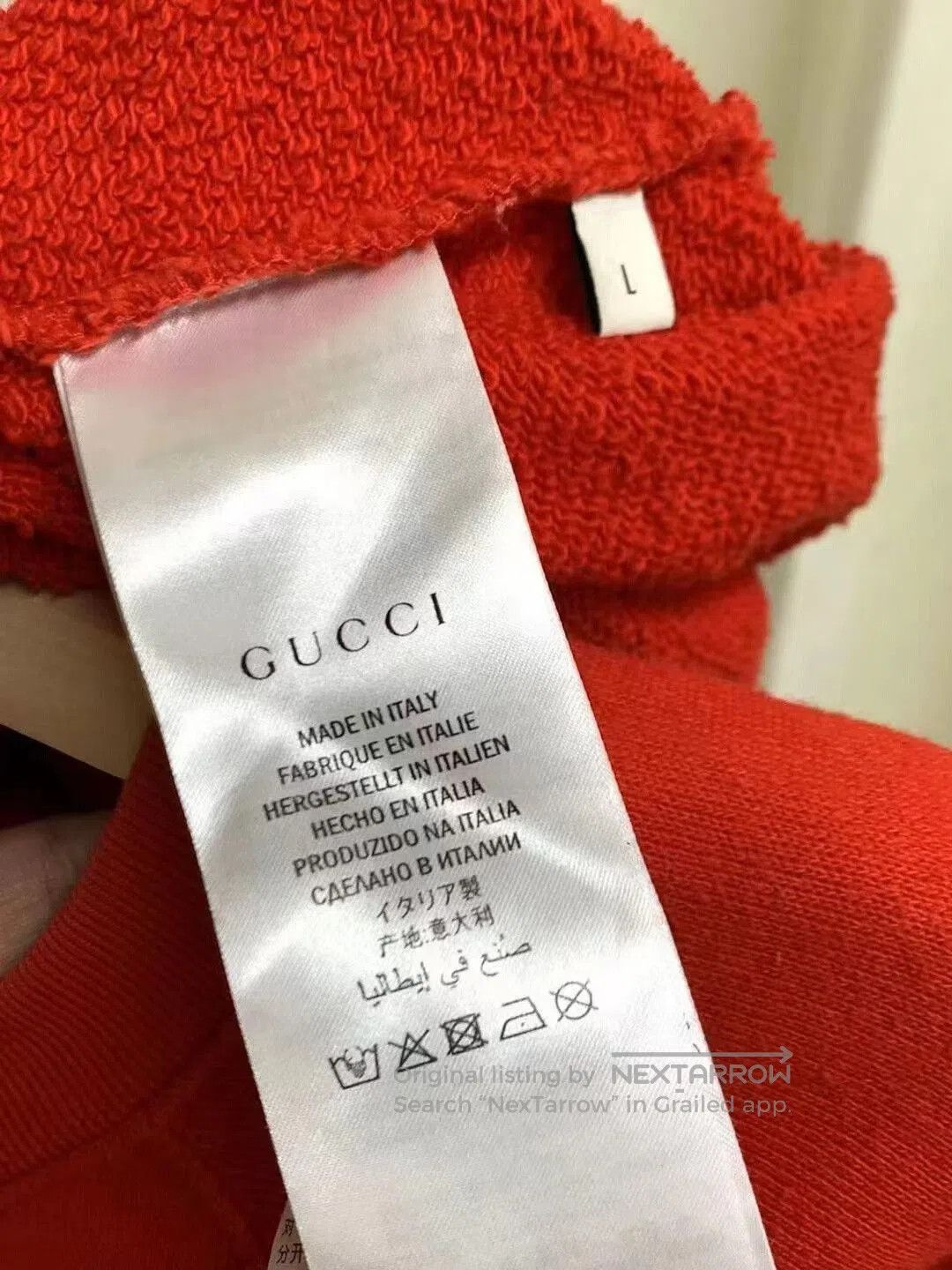 Gucci Red Gucci Sequin Printed Hoodie. Size US L / EU 52-54 / 3 - 5 Thumbnail