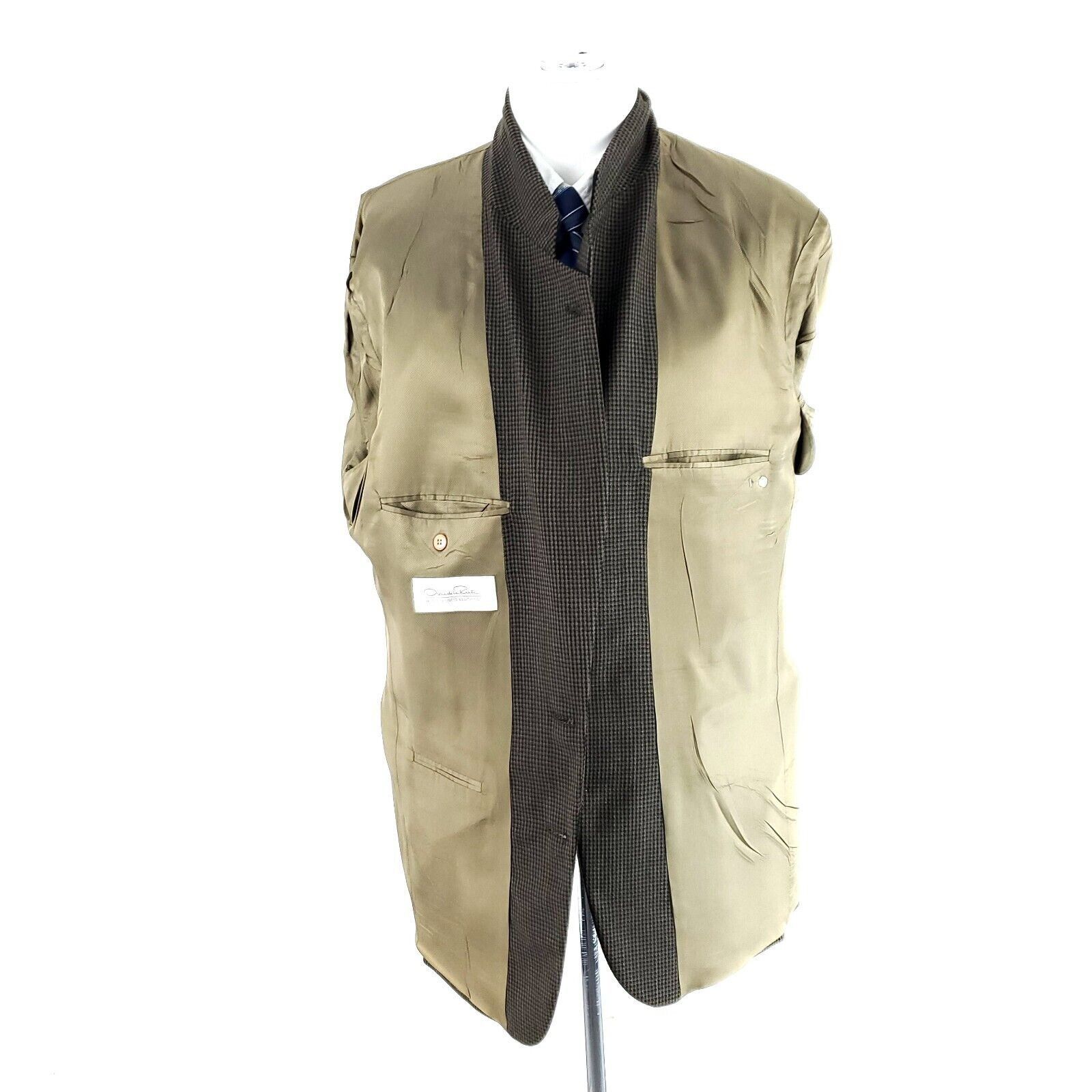 Oscar De La Renta Oscar De La Renta Heavy Textured Wool 2 Button Sport Coat 42 Size 42L - 8 Thumbnail