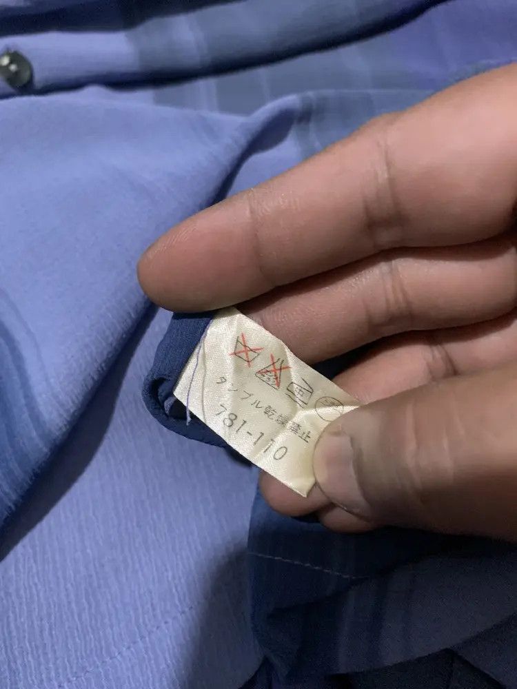 Balenciaga Vintage Balenciaga mandarin crinkle shirt Size US XL / EU 56 / 4 - 9 Thumbnail