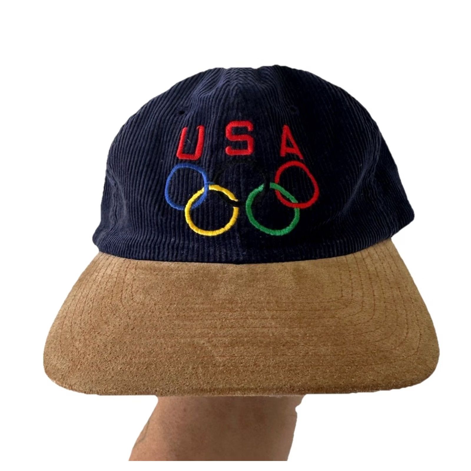 Starter VINTAGE Starter USA Corduroy Blue Strapback Hat Adjustable Men 90s Very Clean Size ONE SIZE - 2 Thumbnail