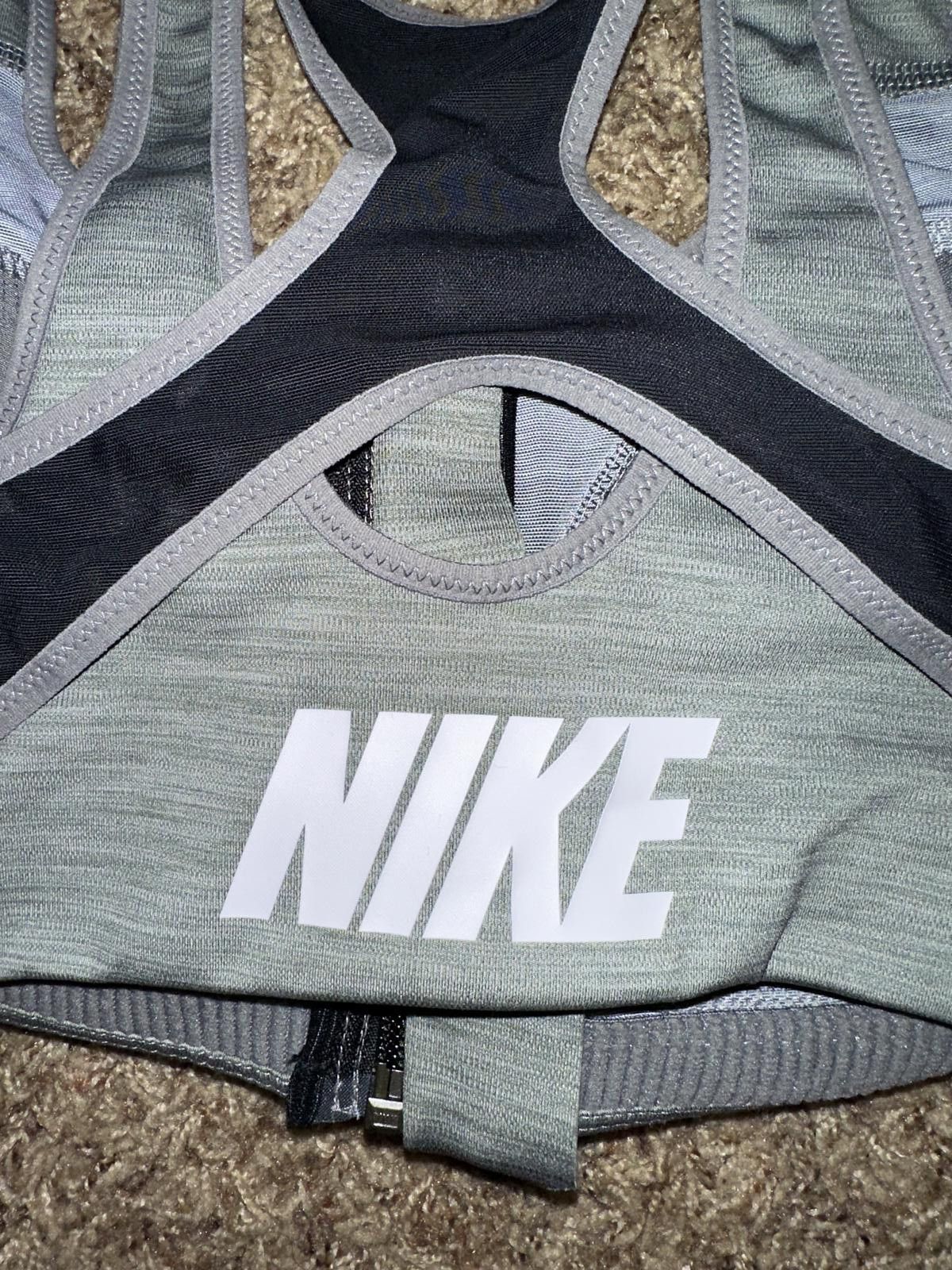 Nike Nike Women's Shape Zip High Support Sports Bra Size ONE SIZE - 5 Thumbnail