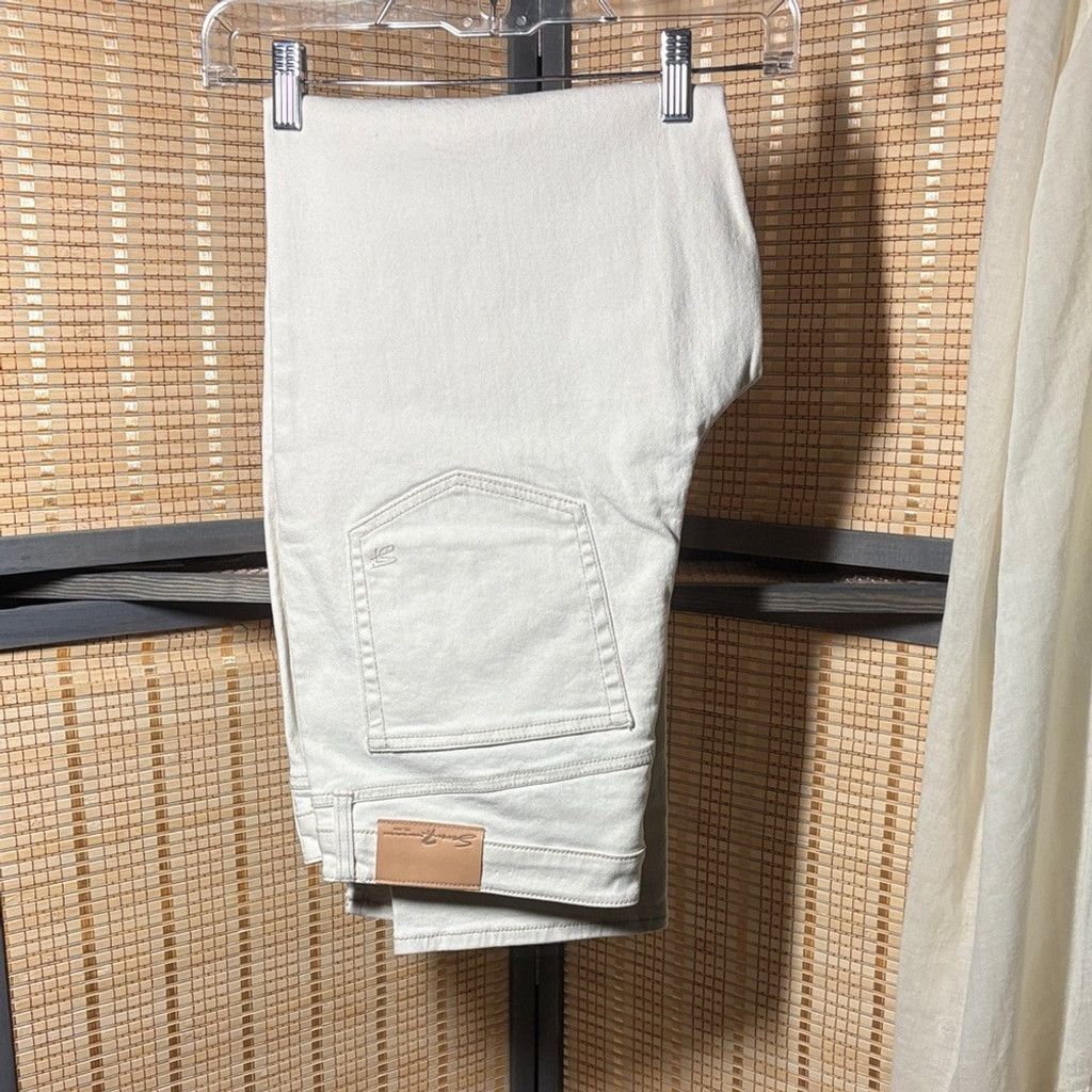 Seven 7 Seven7 Cream Denim Jeans Size 34" / US 12 / IT 48 - 1 Thumbnail
