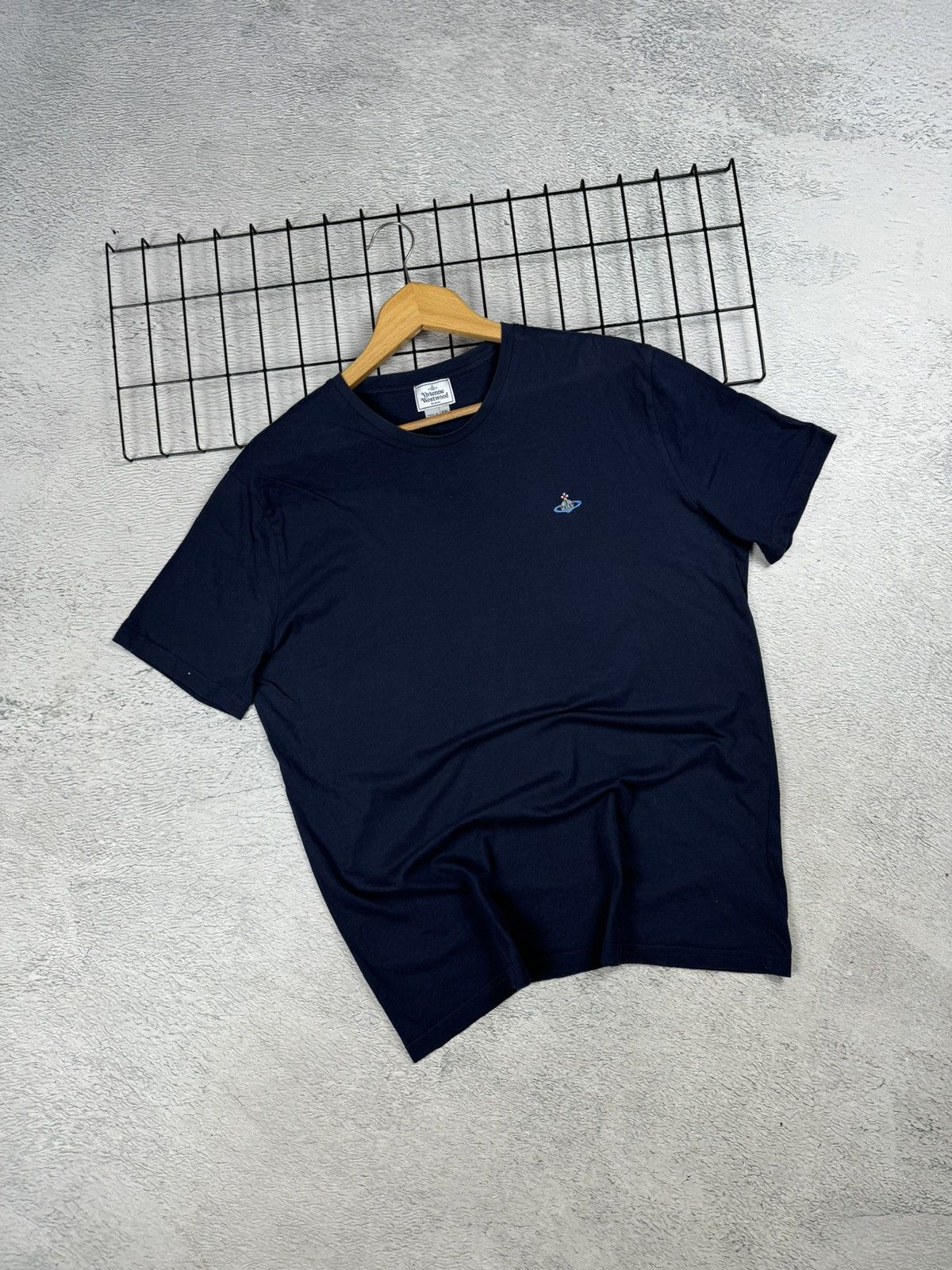 Vintage × Vivienne Westwood Vintage Vivienne Westwood Basic Logo Blue Tee Oldmoney Size US XL / EU 56 / 4 - 1 Thumbnail