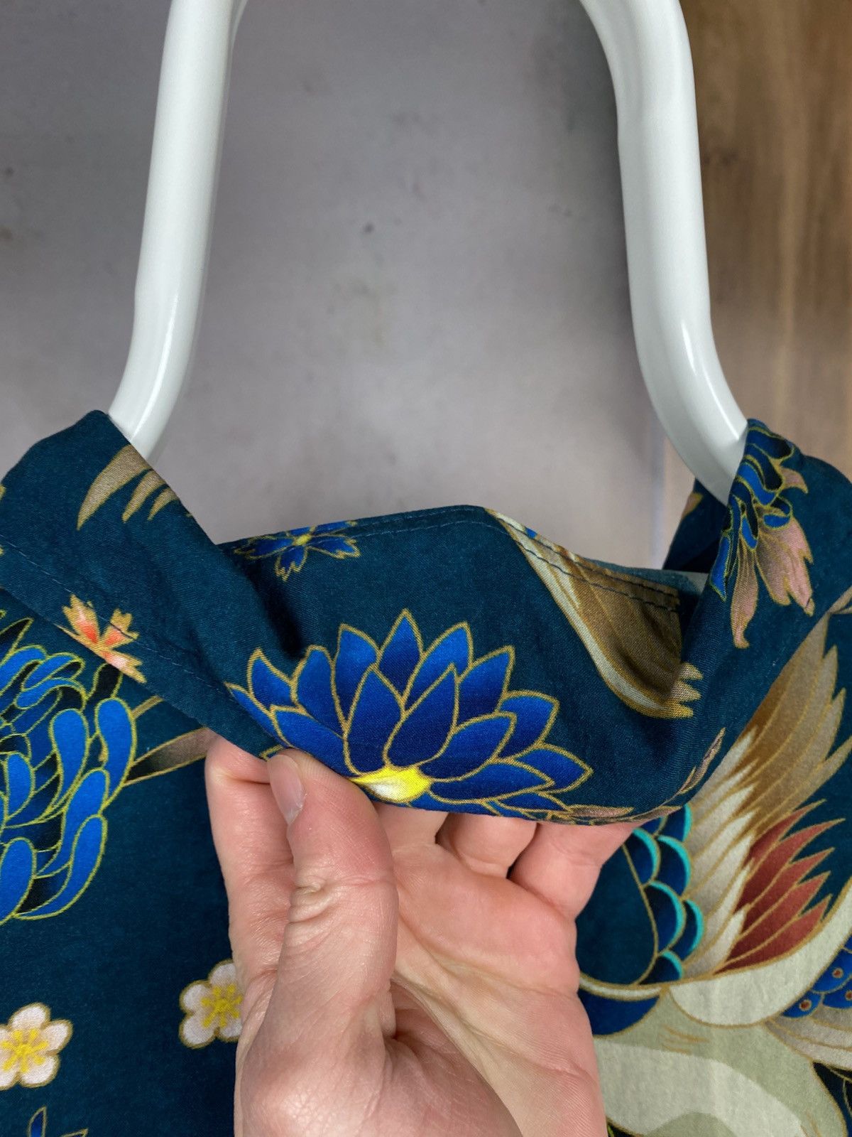 Percival 🦚Shirt Short Sleeve Percival Stork And Flowers Overprint🦚 Size US S / EU 44-46 / 1 - 9 Thumbnail