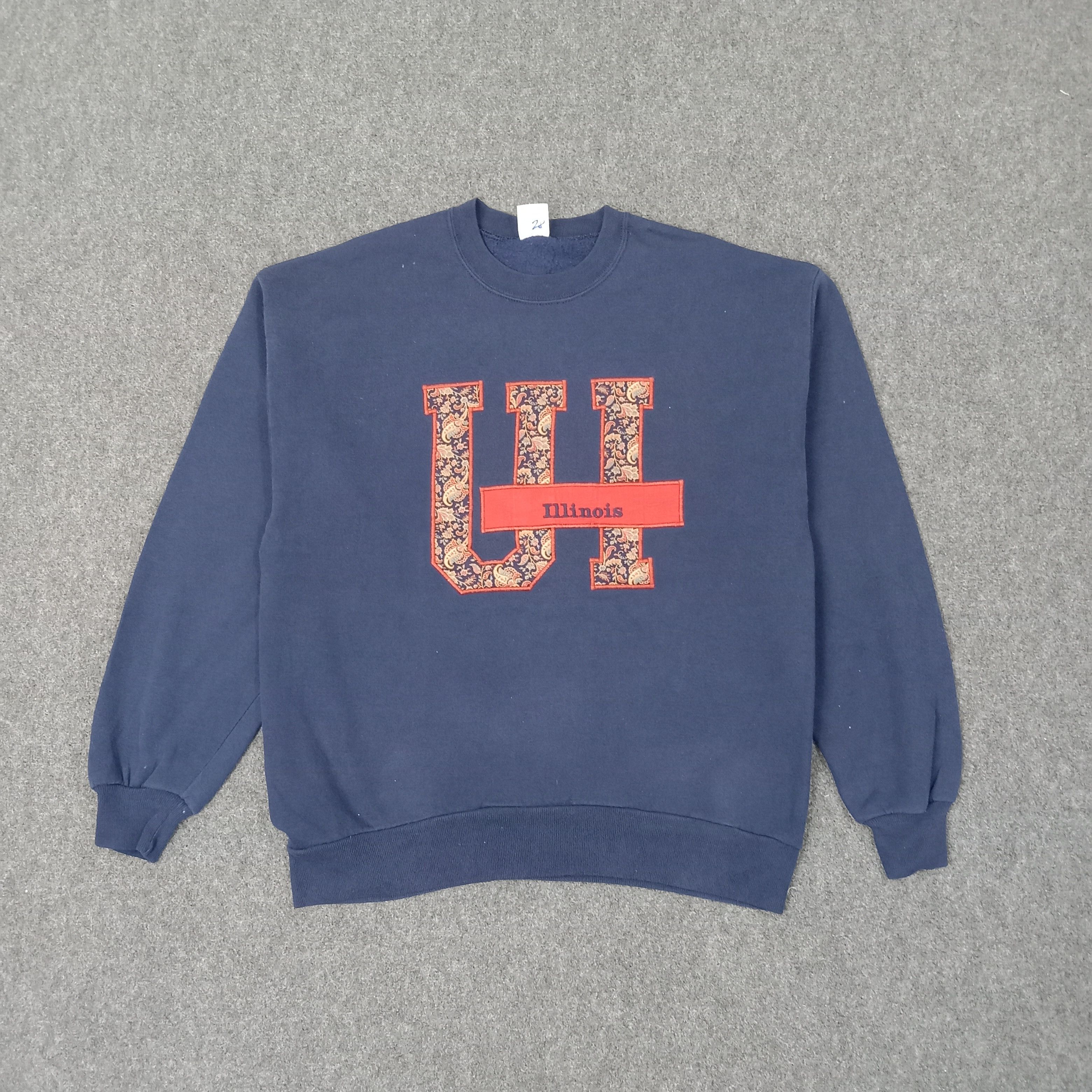 NFL 90's University of Illinois Promotion Sweatshirt C251N9 Size US M / EU 48-50 / 2 - 1 Thumbnail