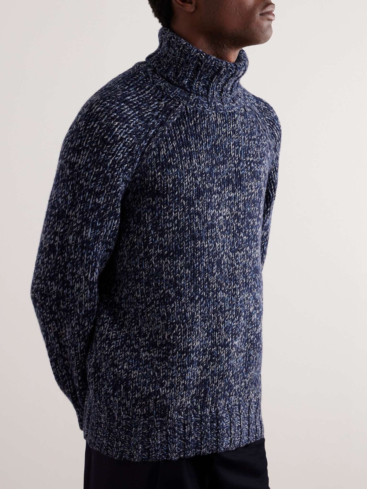 Brunello Cucinelli o1w1db10225 Silk-Blend Rollneck Sweater in Multicolor Size US M / EU 48-50 / 2 - 3 Thumbnail