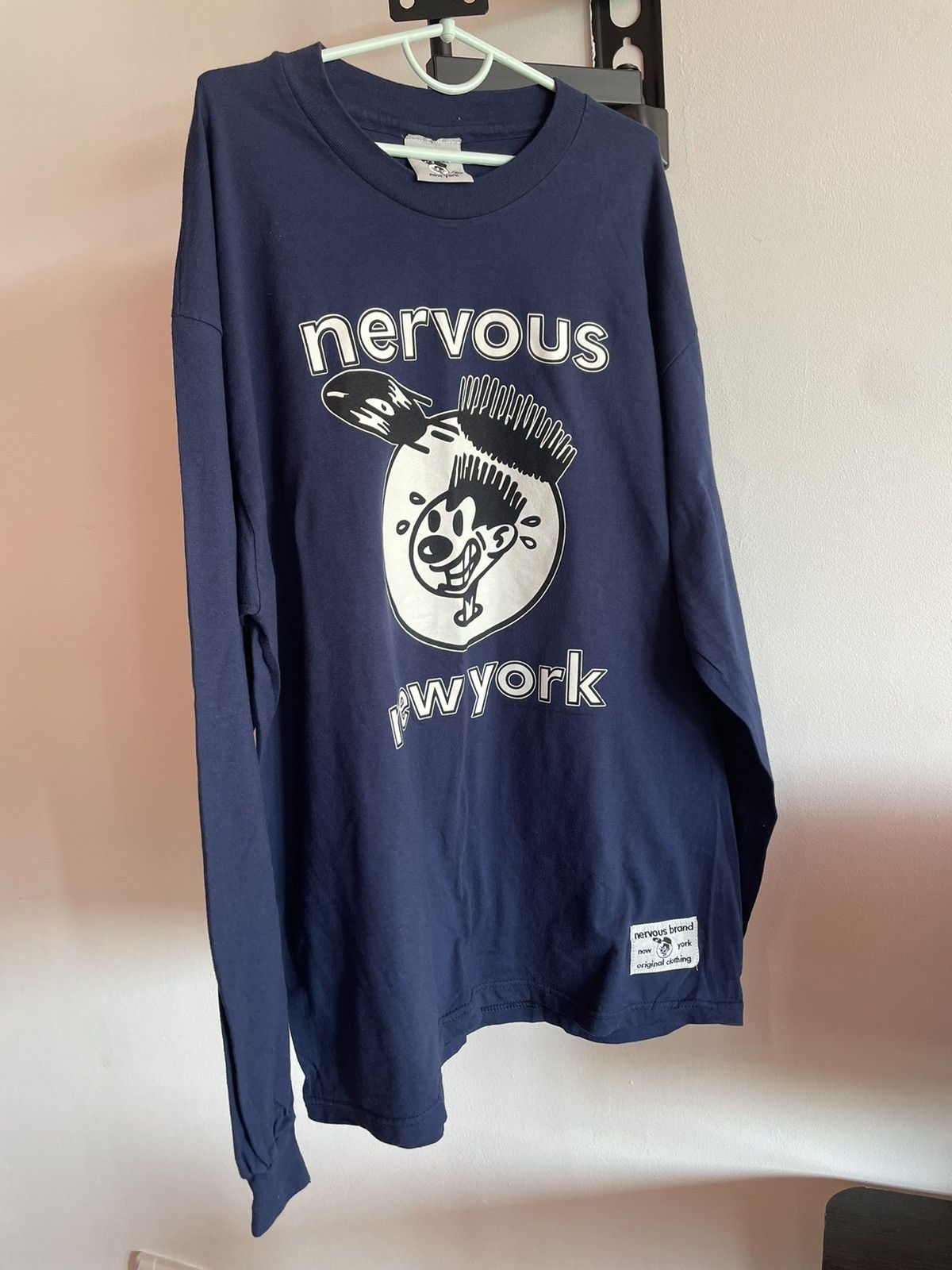 Band Tees × Vintage Vintage 1995 Nervous Records Longsleeve New York Rap T Shirt Size US XL / EU 56 / 4 - 3 Thumbnail