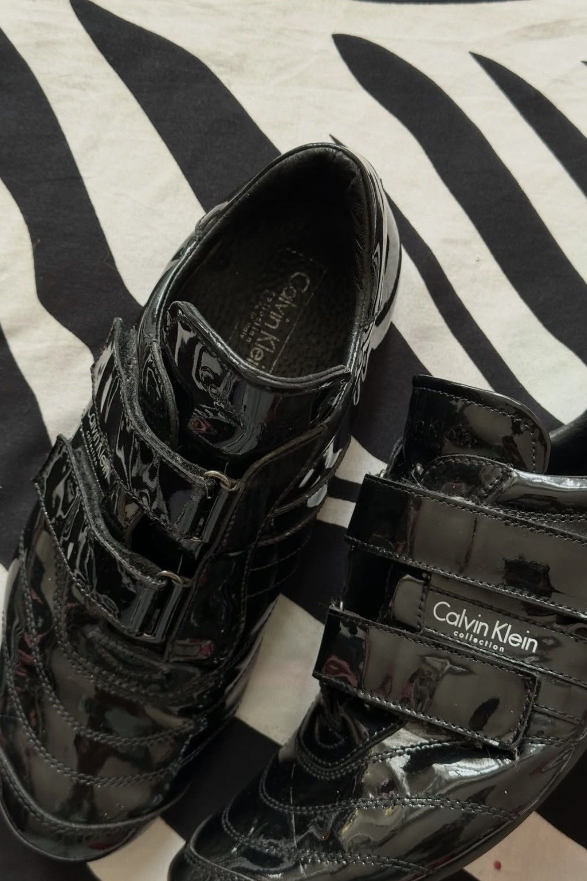 Calvin Klein Calvin Klein Collection patent leather trainers Size US 9 / EU 42 - 5 Thumbnail