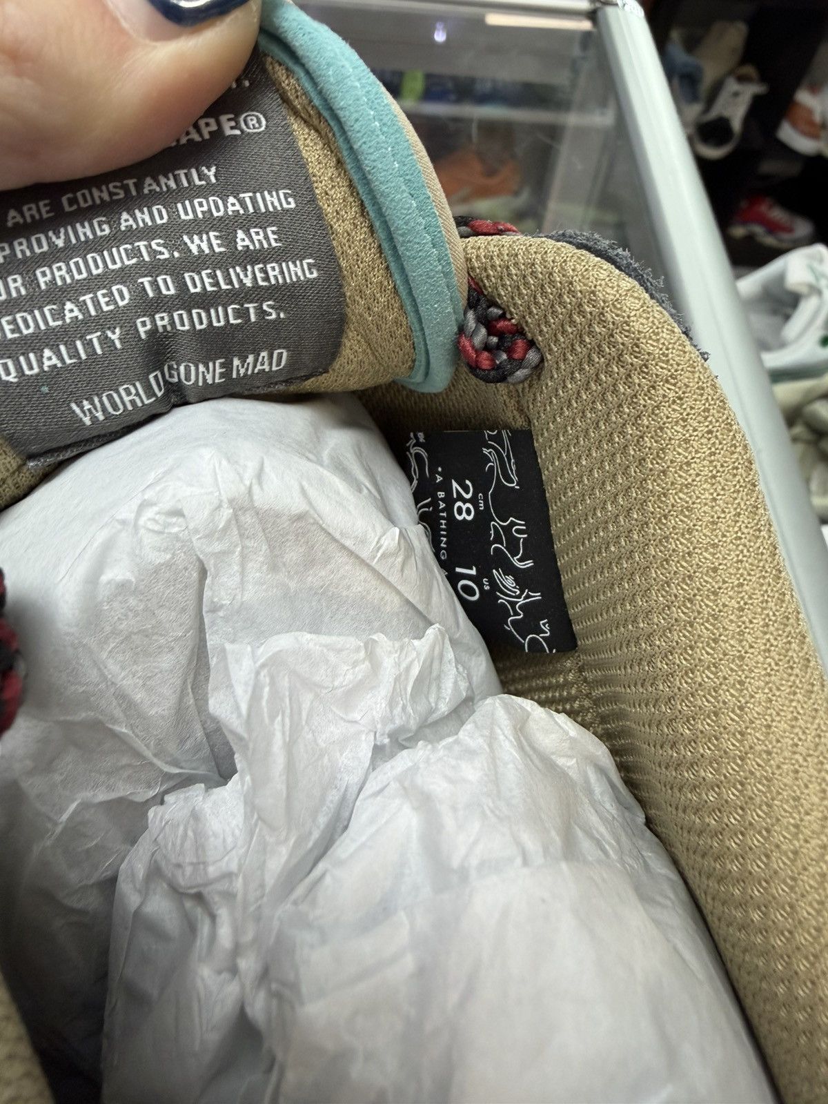 Bape Bape Skateskas (Beige/teal/marroon) Size US 10 / EU 43 - 6 Thumbnail