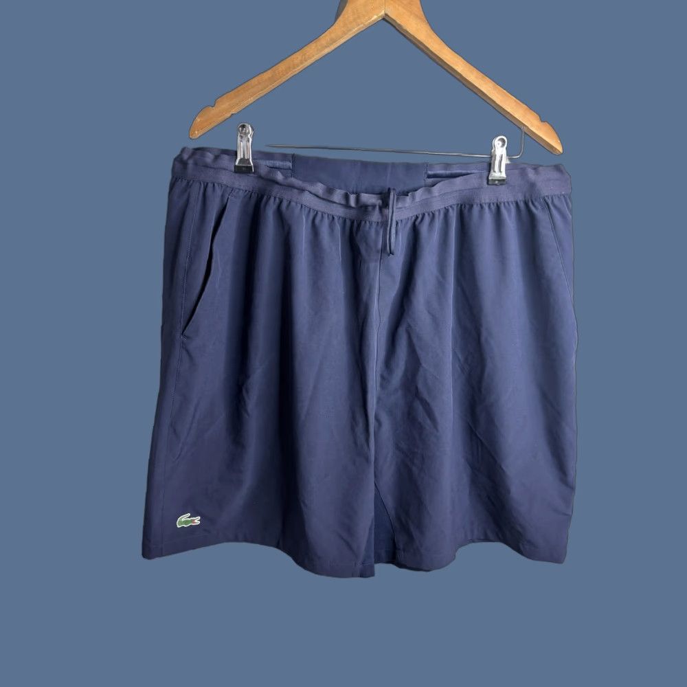 Lacoste Lacoste Sport Shorts Mens 4XL Blue Elastic Waist Drawstring Pockets Athletic Short Size US 39 - 1 Thumbnail
