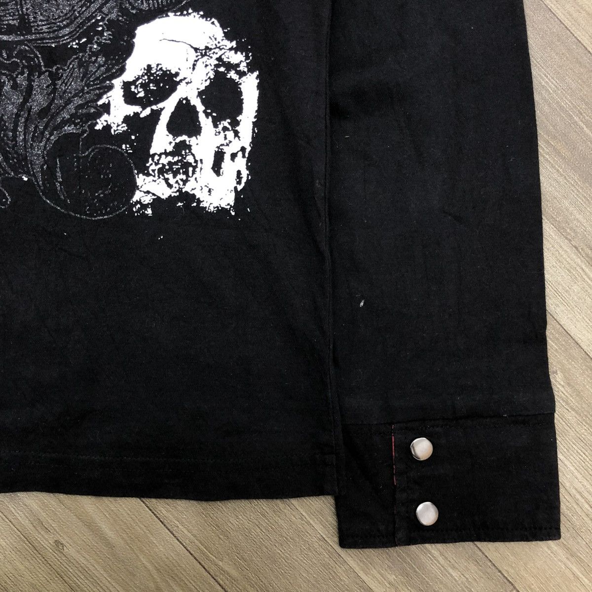 14th Addiction × If Six Was Nine × Japanese Brand 2000s Sex Pot Revenge Skulls Poem Grunge Punk Style Shirt Size S / US 4 / IT 40 - 9 Thumbnail