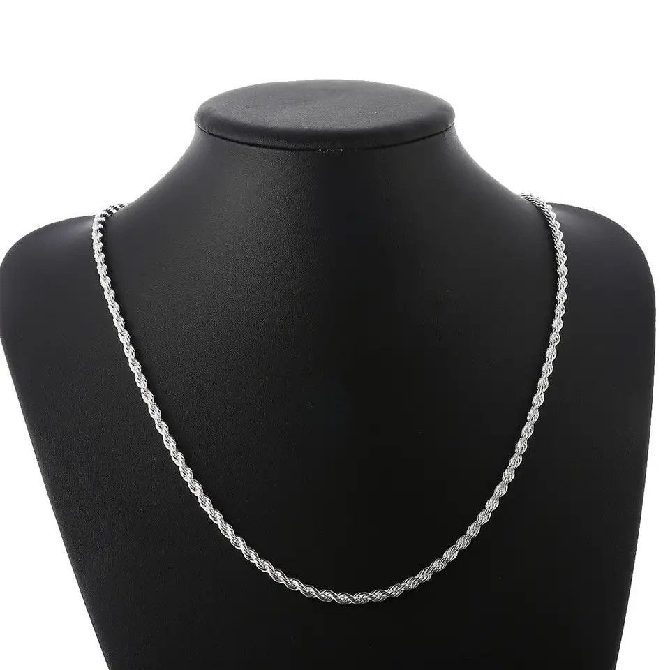 Designer × Jewelry Twisted Rope Necklace🔥🔥🔥 Size ONE SIZE - 3 Thumbnail