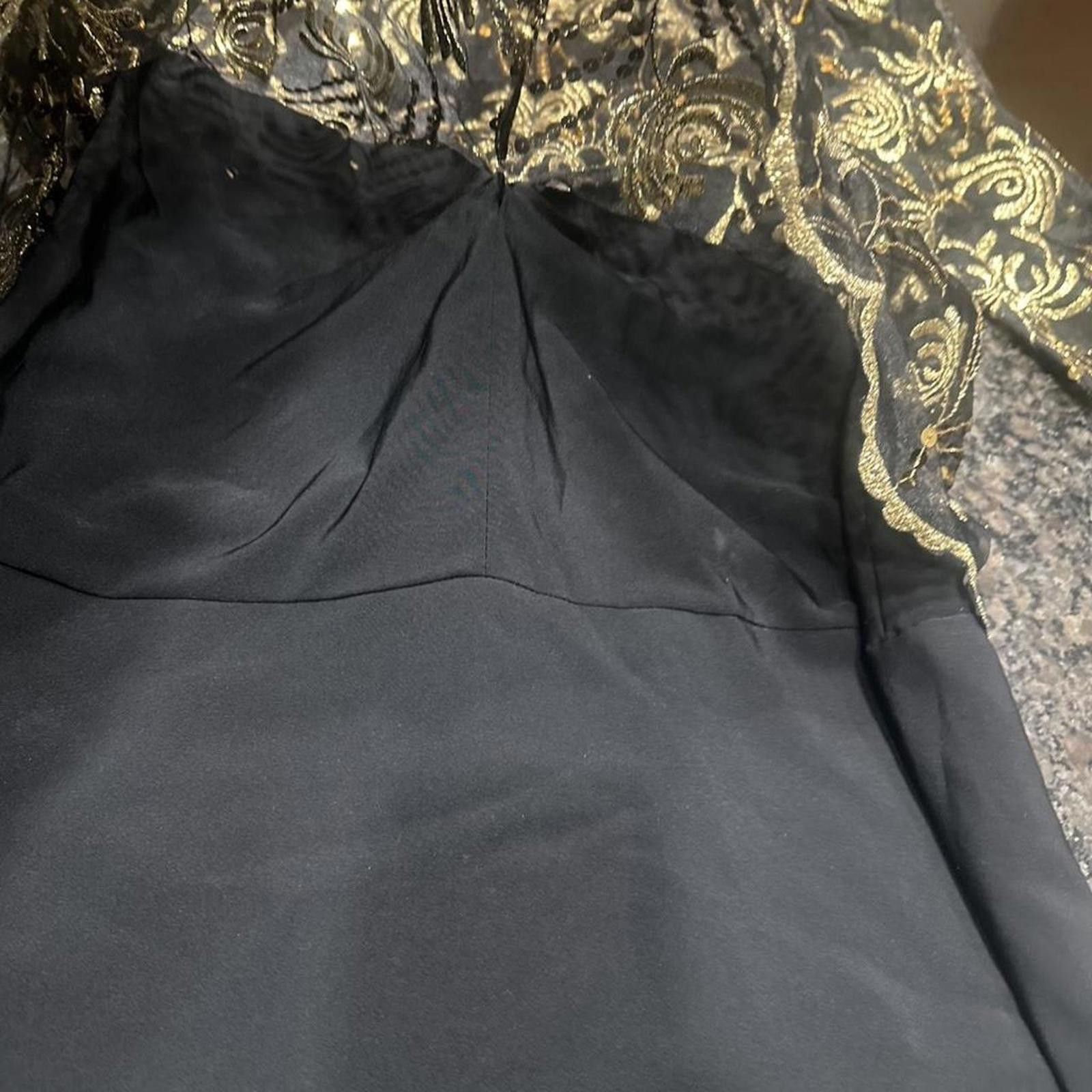 Other Black and gold sequin dress= #glamour #party #eveningwear Size S / US 4 / IT 40 - 4 Thumbnail