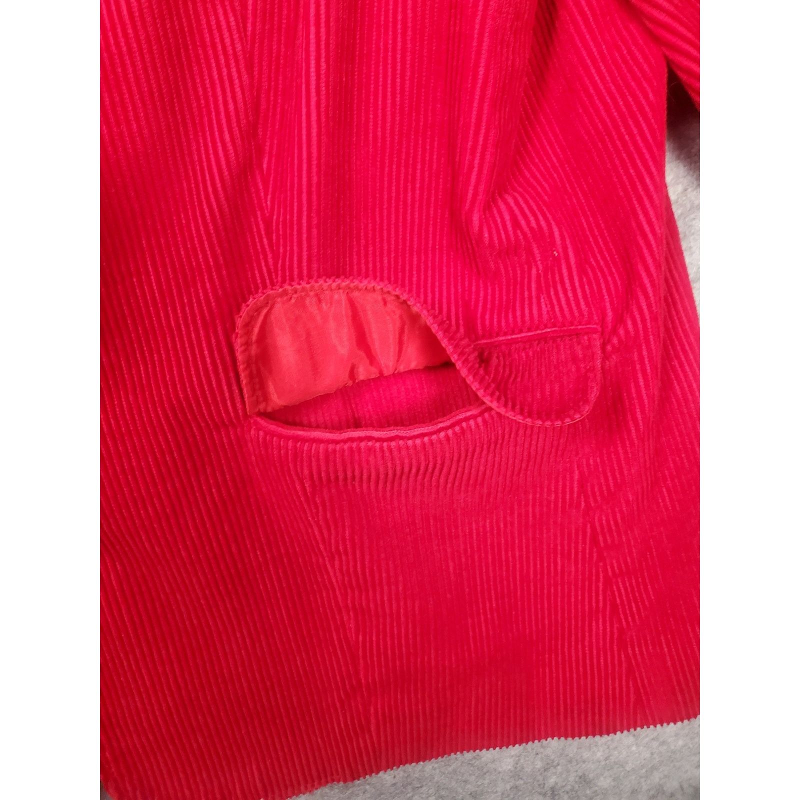 Other Women's Vintage Collections 18 Red Corduroy 2 Button Blazer Size XXL / US 16-18 / IT 52-54 - 6 Thumbnail
