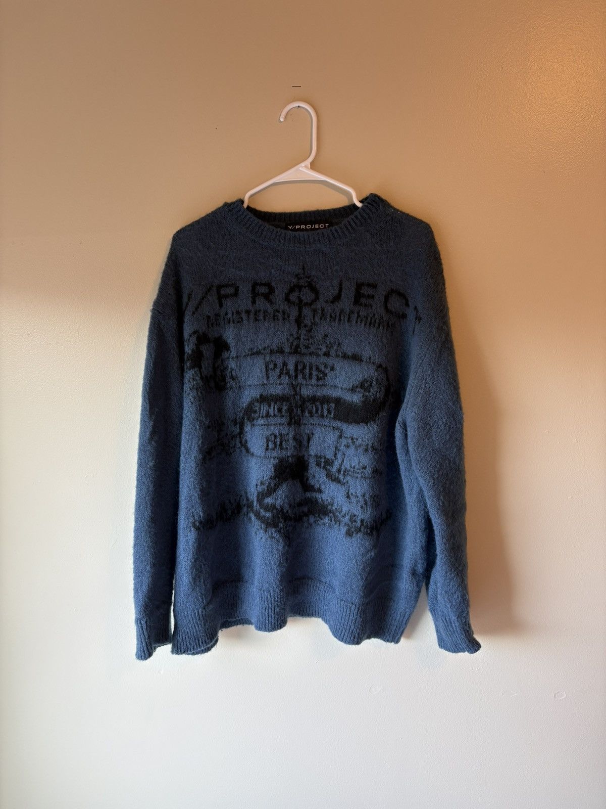 Y/Project Blue Paris Best Jacquard Sweater Size US L / EU 52-54 / 3 - 1 Thumbnail