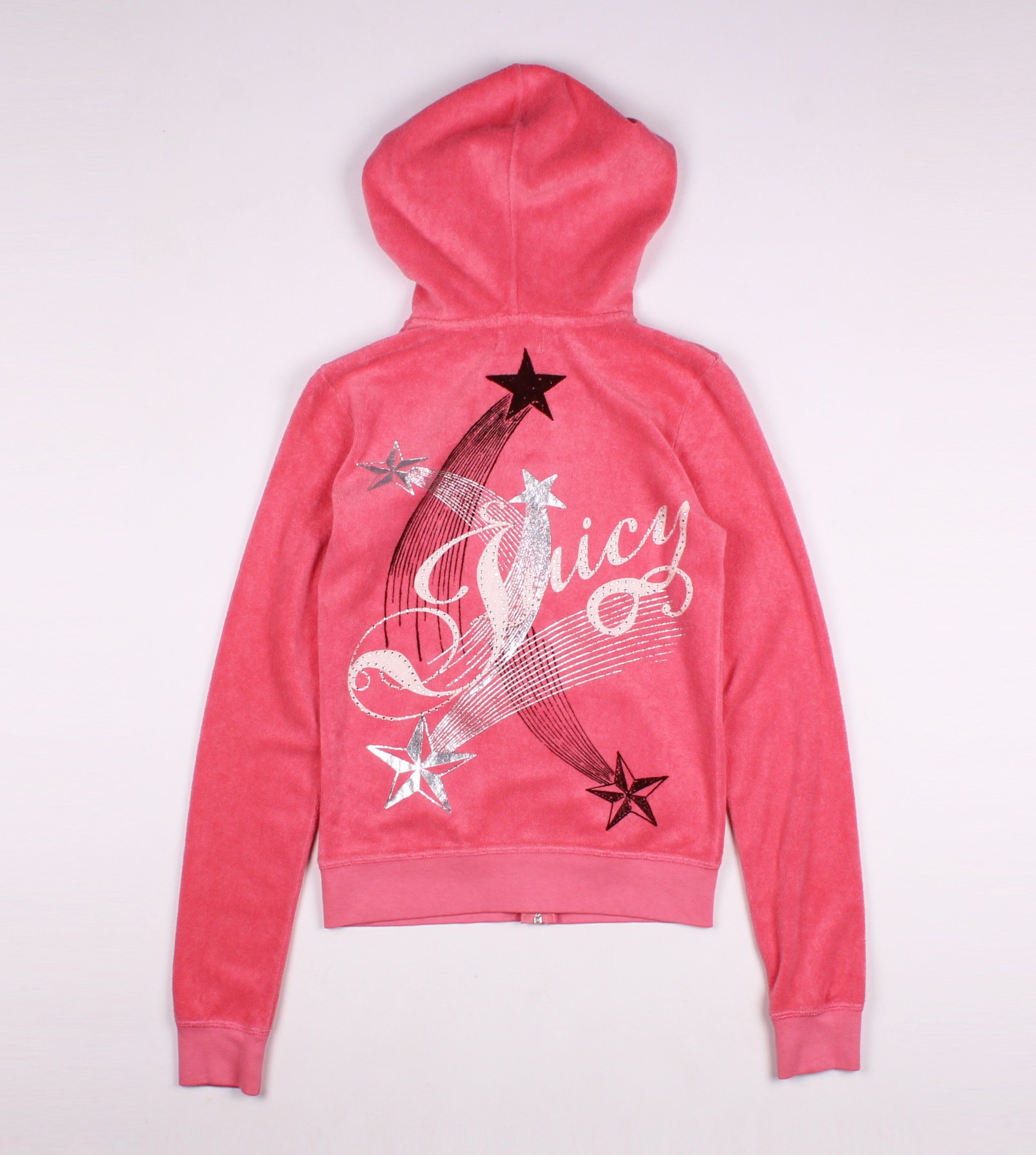 Juicy Couture × Vintage Juicy Couture Vintage Y2K Pink Sorbet Stars Hoodie Size XS / US 0-2 / IT 36-38 - 8 Thumbnail