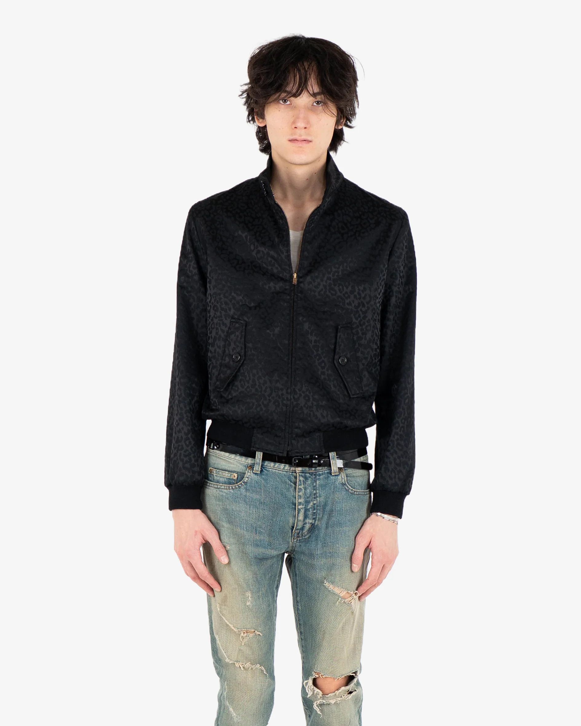 Saint Laurent Paris Black Babycat Button Jacket (FW14) Size US S / EU 44-46 / 1 - 3 Thumbnail