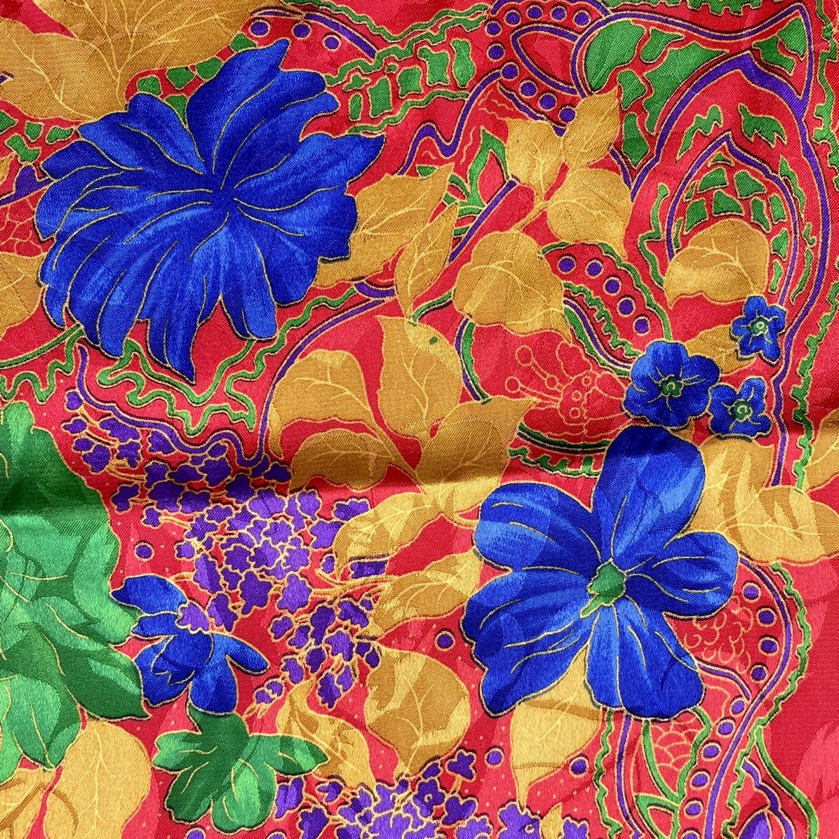 Andrea Crews × Designer × Vintage ANDREA PARIS-NEW YORK Silk Floral Scarf Size ONE SIZE - 8 Thumbnail