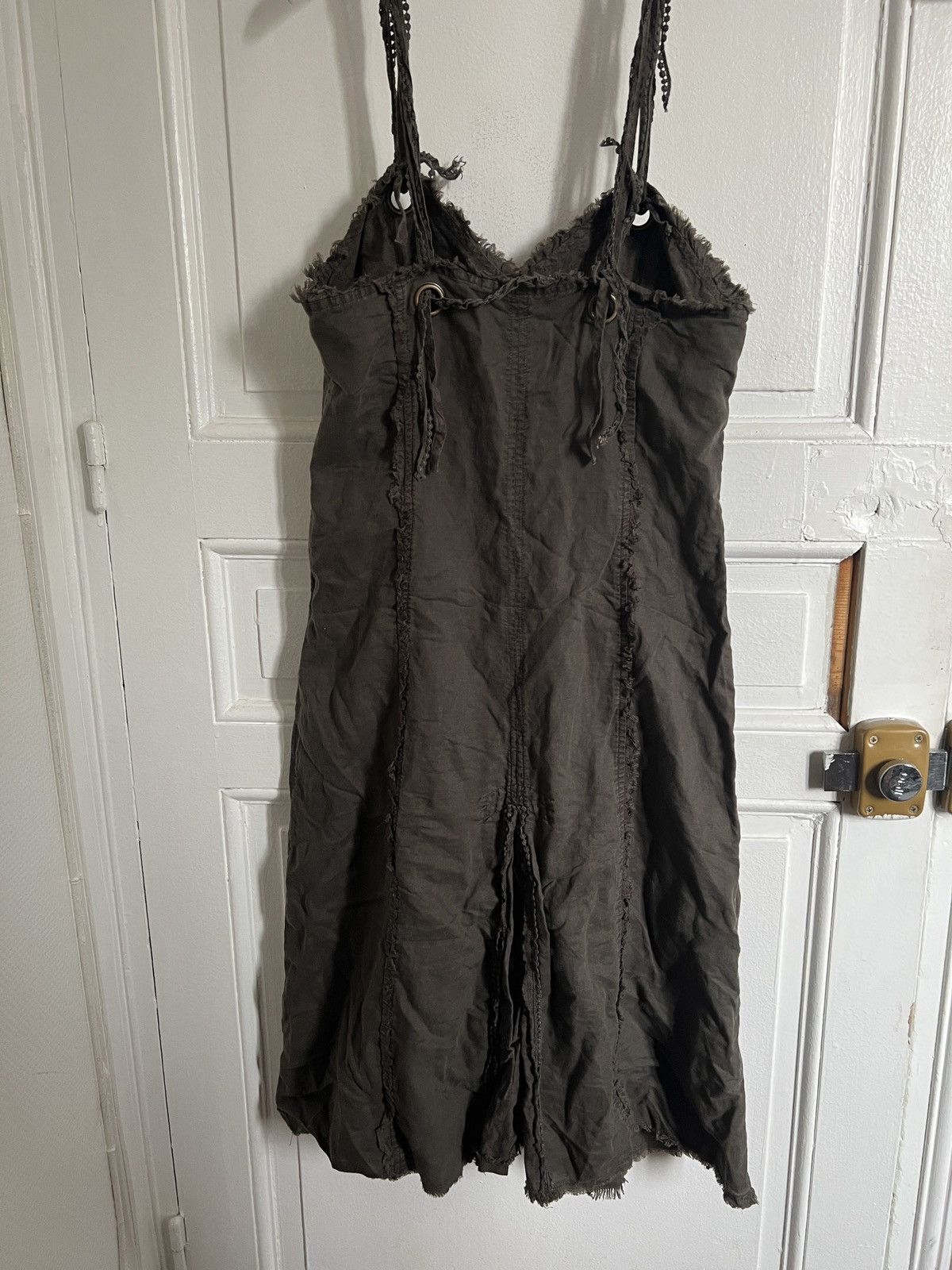 Japanese Brand × Vintage Y2K Khaki Olive Dress Skirt like cargo military dolce junya Size S / US 4 / IT 40 - 6 Thumbnail