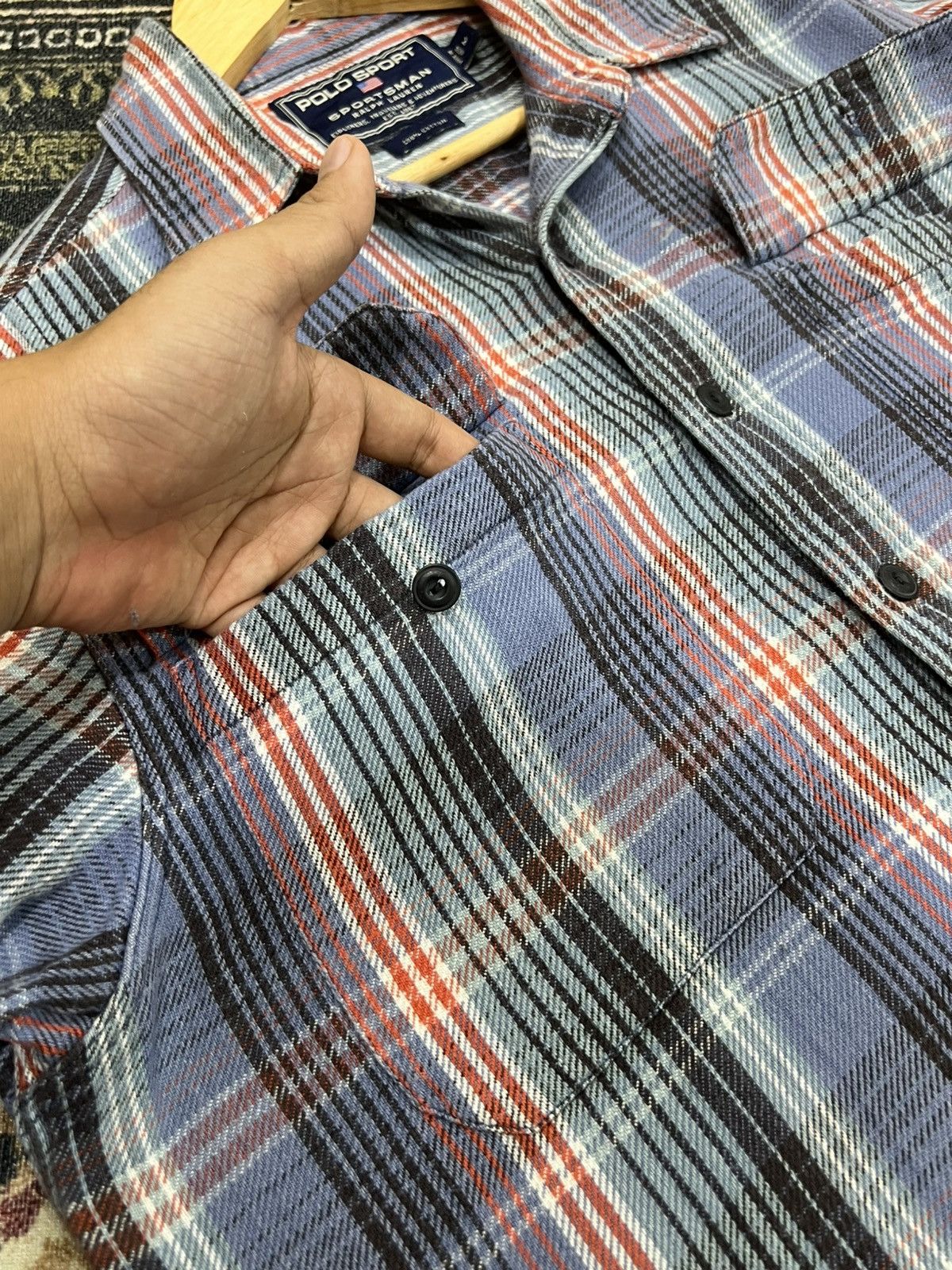 Polo Ralph Lauren × Ralph Lauren Polo Sport Sportsman Flannel Shirt Size US M / EU 48-50 / 2 - 8 Thumbnail