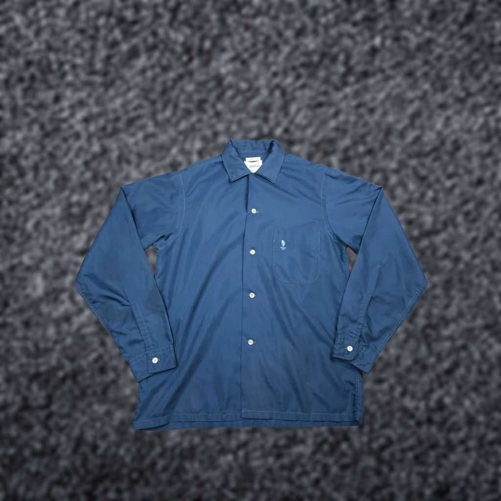 JCPenney VINTAGE Penneys Shirt Mens Small 14 - 14.5 Blue Dacron Blend Button Up Town 60s Mens Clothing Button-Up Shirt Blue Size US S / EU 44-46 / 1 - 1 Thumbnail