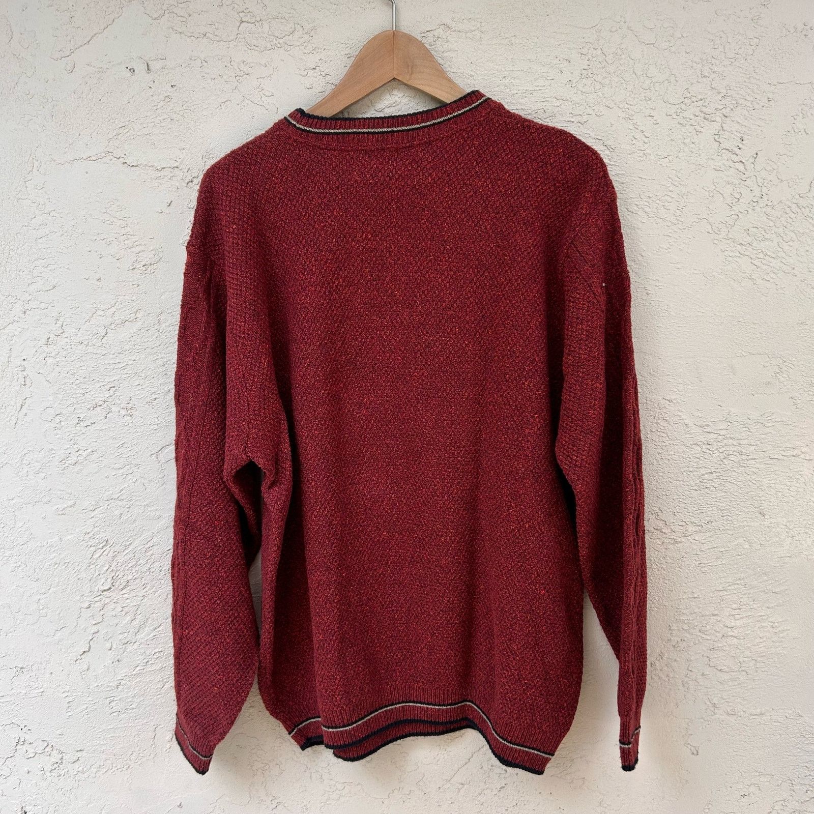 Haggar Vintage Golf Embroidered Cable Knit Grandpa Sweater Size L Size US L / EU 52-54 / 3 - 2 Thumbnail