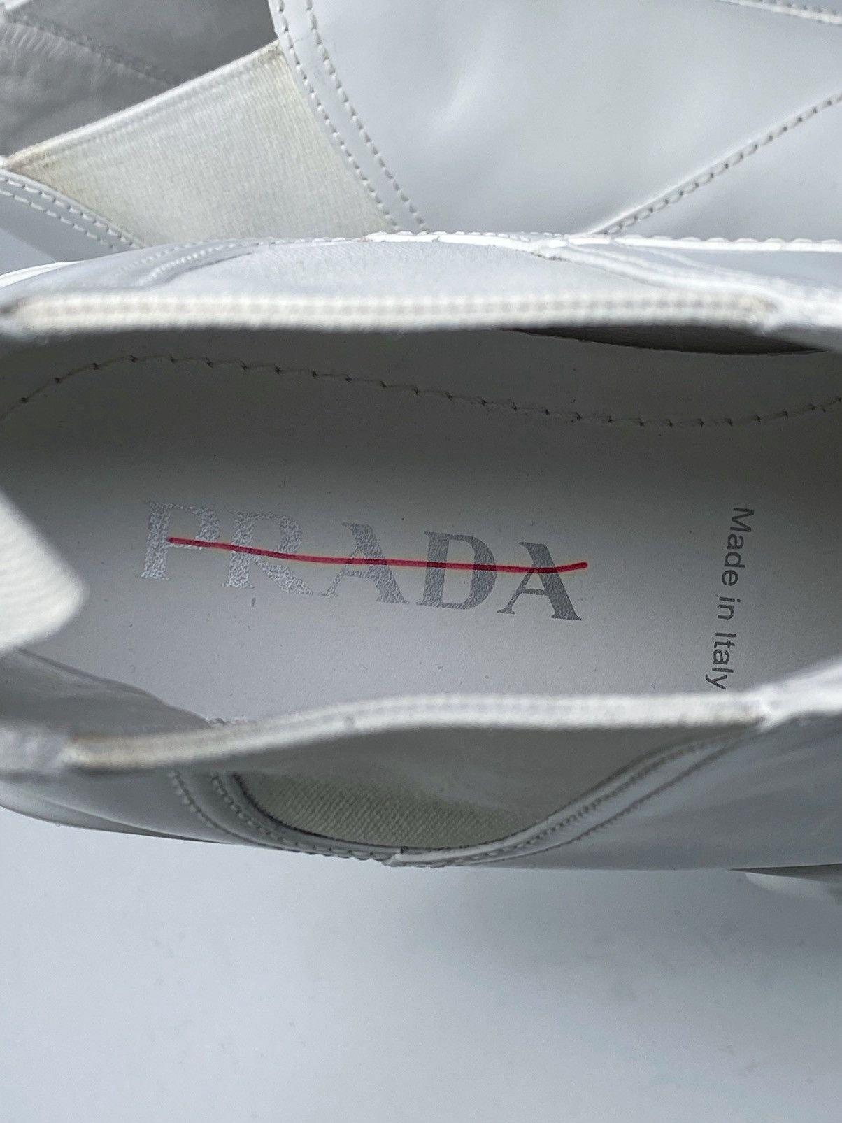 Prada Prada Monolith Leather Lug-Sole Chelsea Boots size 39 Size US 9 / IT 39 - 10 Thumbnail