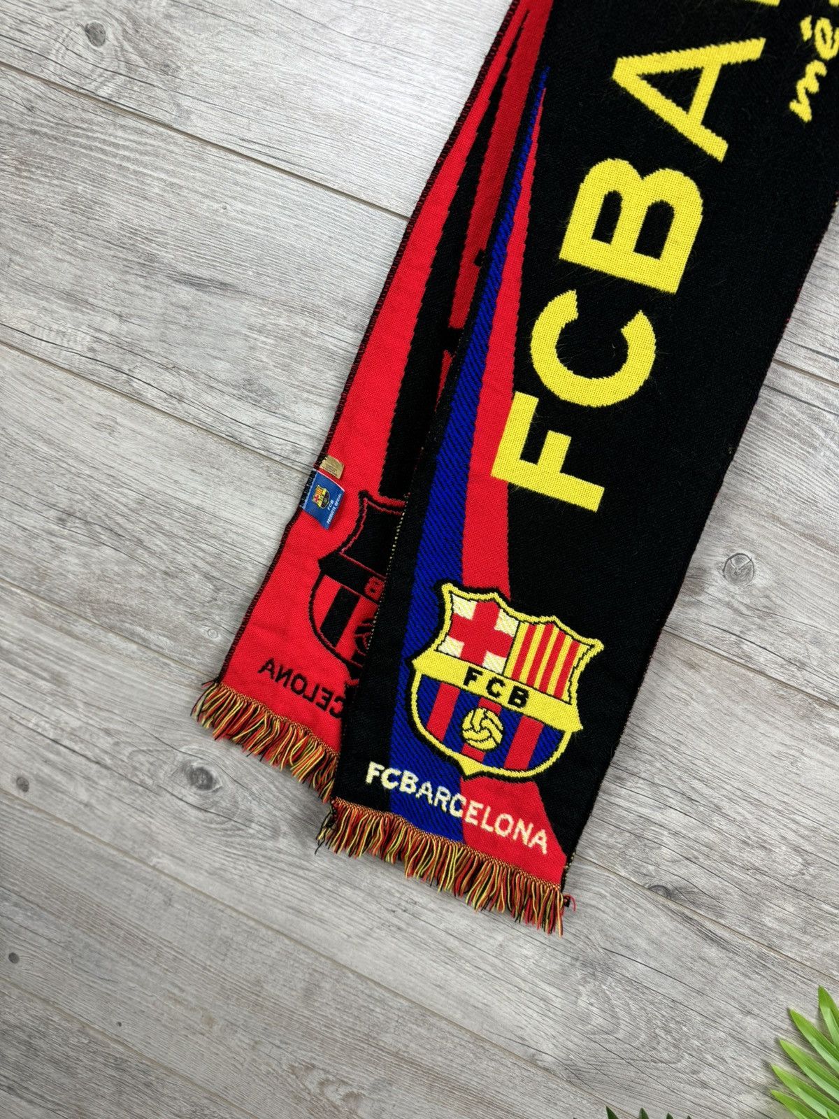 Vintage Vintage Scarf F C Barcelona Football Y2K hype Size ONE SIZE - 4 Thumbnail