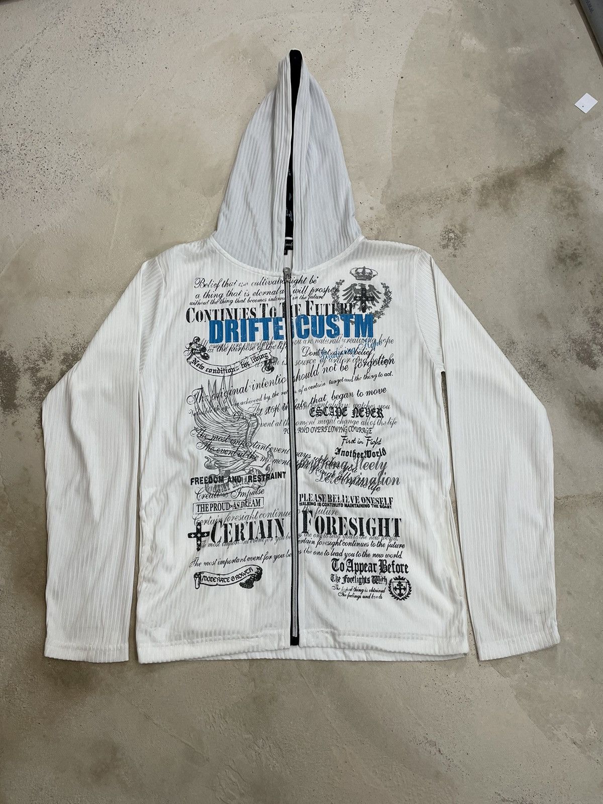 14th Addiction White Affliction Life Bondage Poem Gothic Emo Hoodie Size US M / EU 48-50 / 2 - 1 Thumbnail