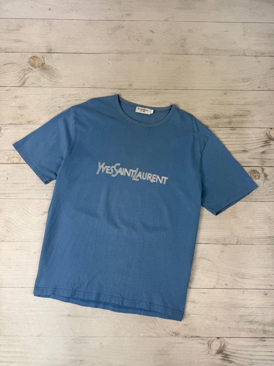 Vintage Yves Saint Laurent Big Logo T Shirt YSL