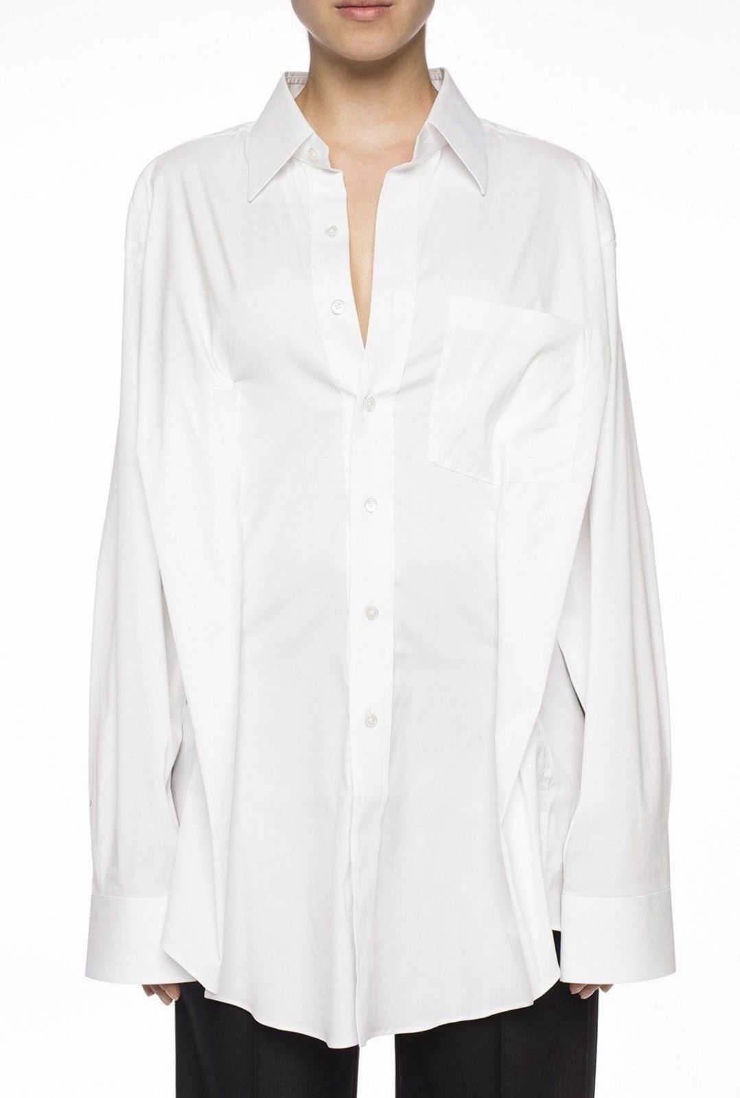 Vetements Vetements by Demna Secretary Decollage Shirt Button Up Size M / US 6-8 / IT 42-44 - 3 Thumbnail