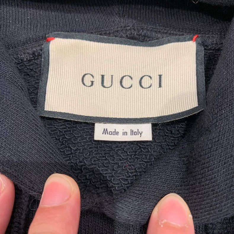 Gucci Gucci Black rhinestone sequin lightning letter logo hoodie Size US M / EU 48-50 / 2 - 5 Thumbnail