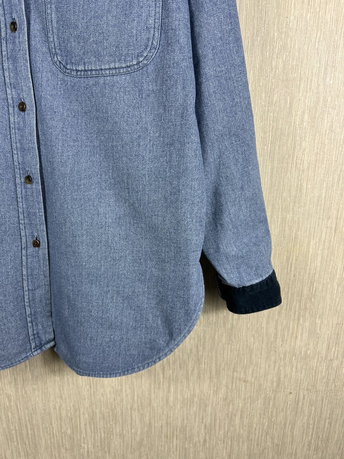 Valentino Vintage 90s Valentino Garavani classic pocket flannel shirt Size M / US 6-8 / IT 42-44 - 5 Thumbnail