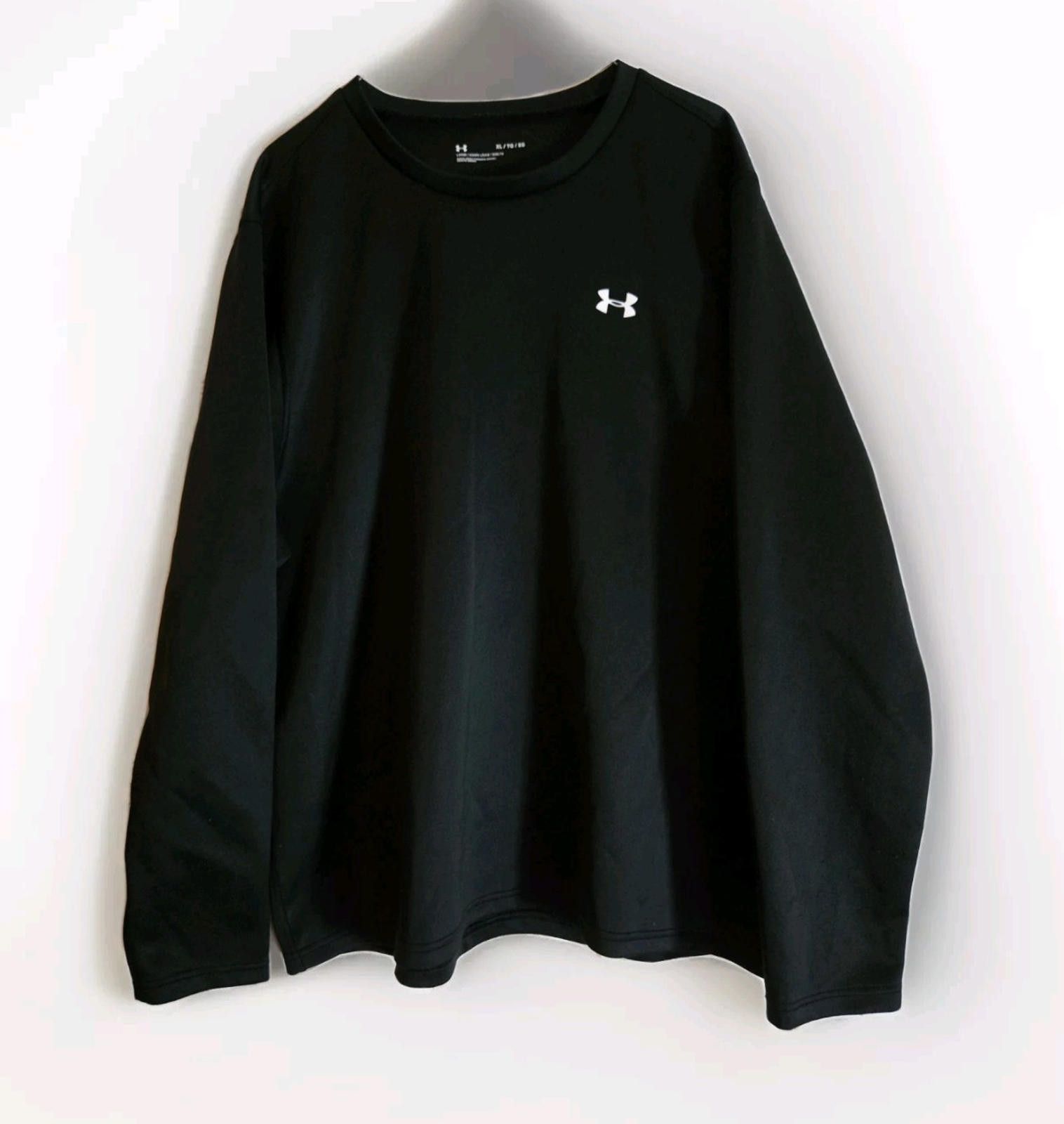 Under Armour Under Armour Shirt Mens XL Black Long Sleeve Top Logo Size US XL / EU 56 / 4 - 1 Thumbnail