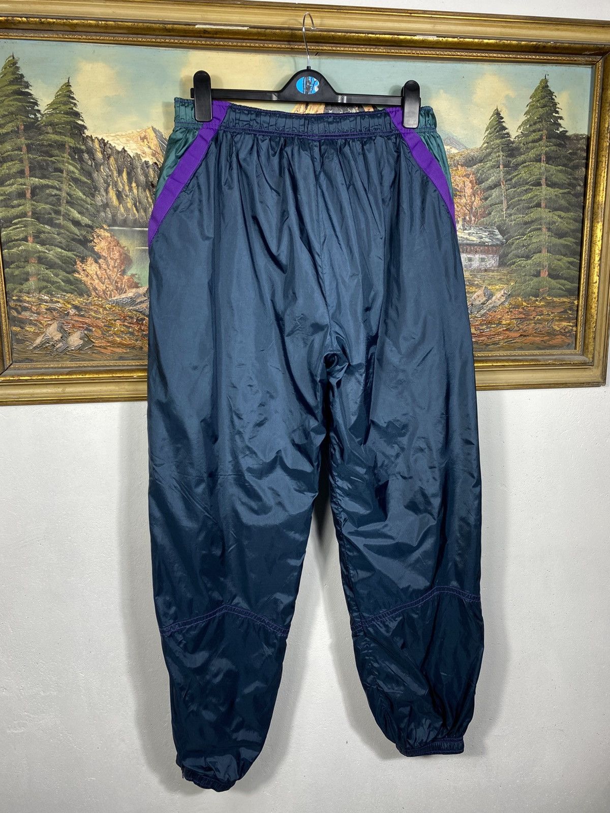 Nike × Vintage Nike Vintage 90s Trousers Sweatpant Nylon Parachute Grey Tag Size US 38 / EU 54 - 7 Thumbnail