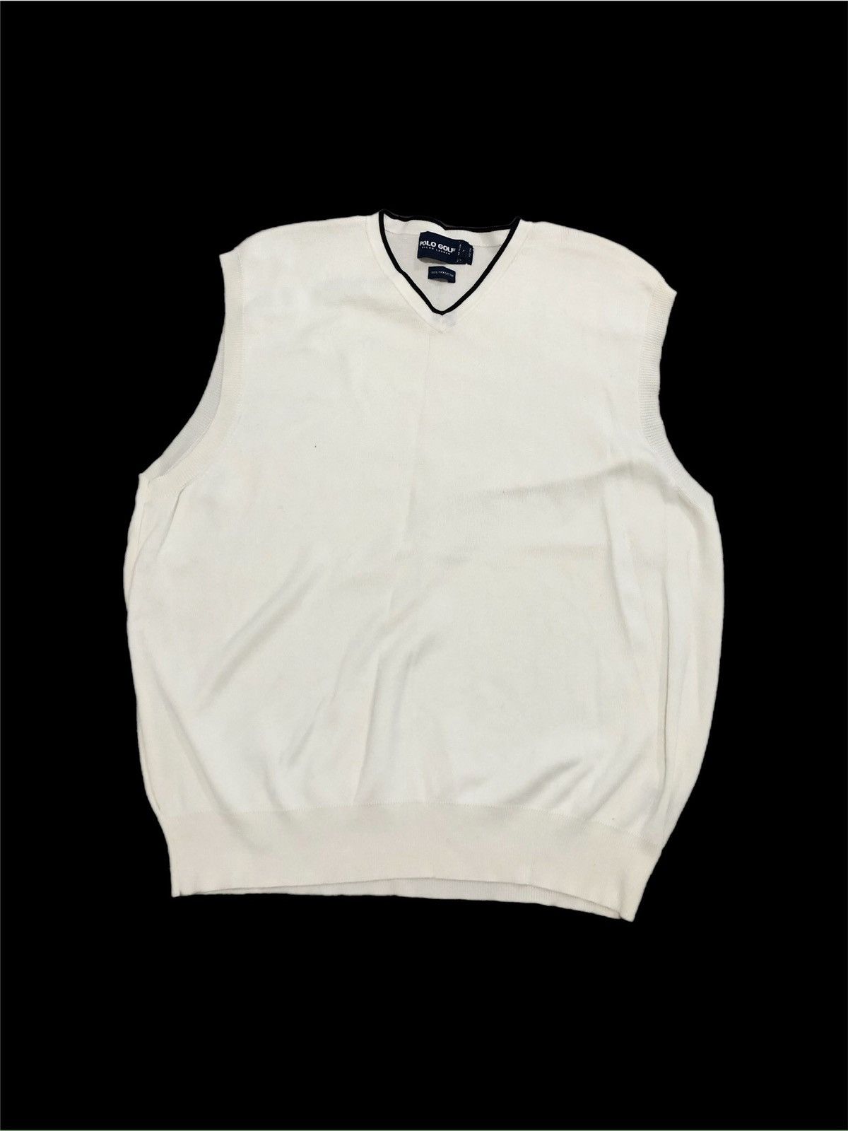 Polo Ralph Lauren × Ralph Lauren × Vintage 90s Polo Golf Sweater Vest Size US XL / EU 56 / 4 - 1 Thumbnail