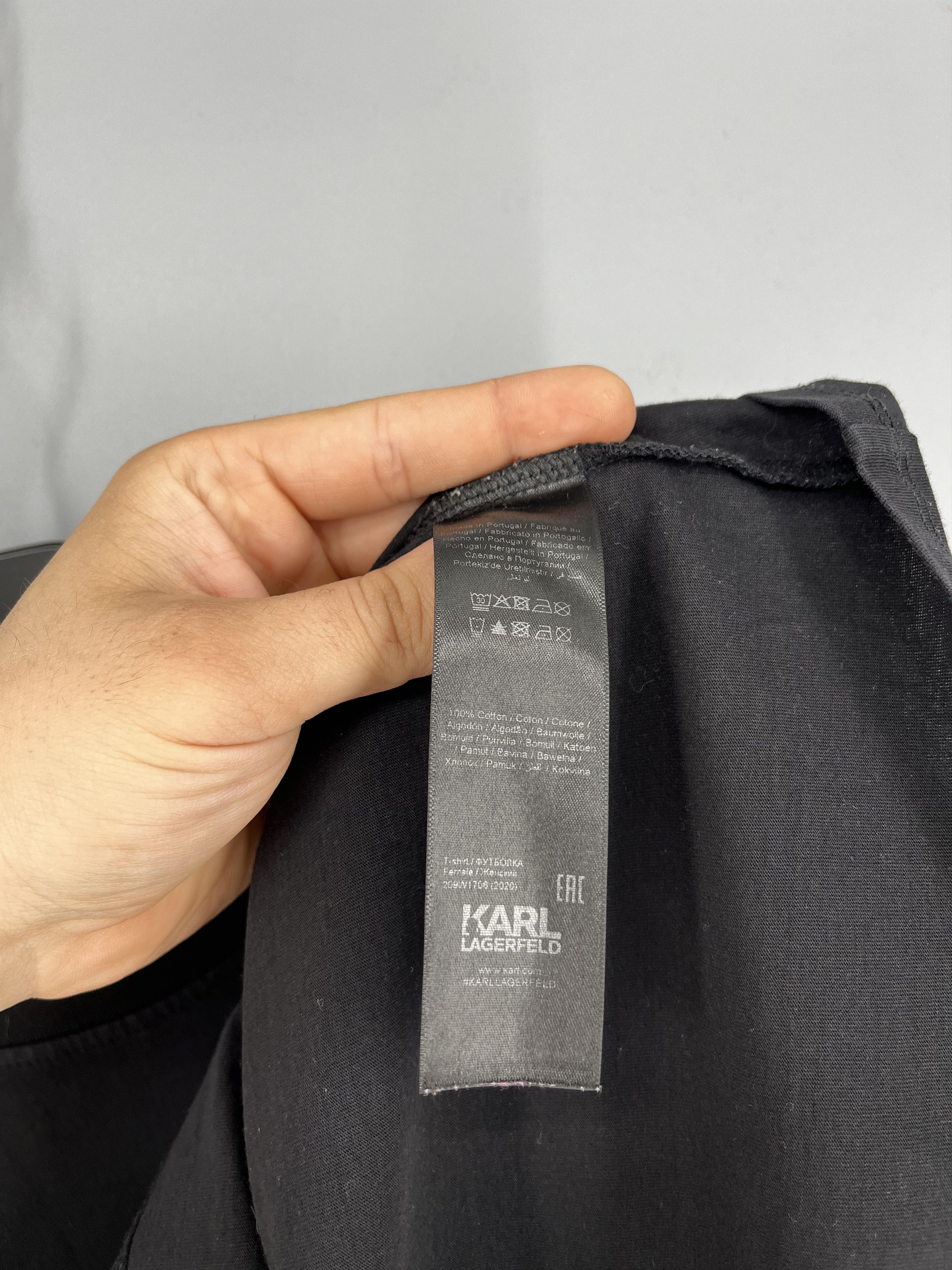 Karl Lagerfeld Karl Lagerfeld Paris Logo T Shirt Black Womens Size L Size US L / EU 52-54 / 3 - 8 Thumbnail