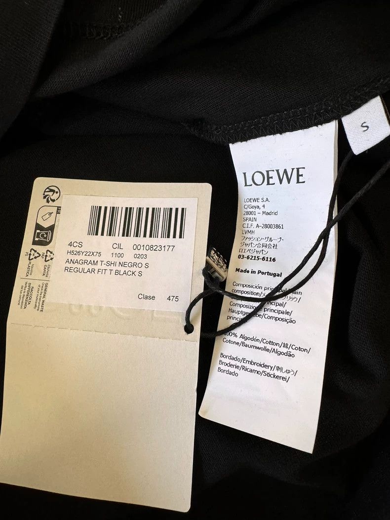 Loewe LOEWE Classic embroidered Logo short sleeves Size US S / EU 44-46 / 1 - 5 Thumbnail