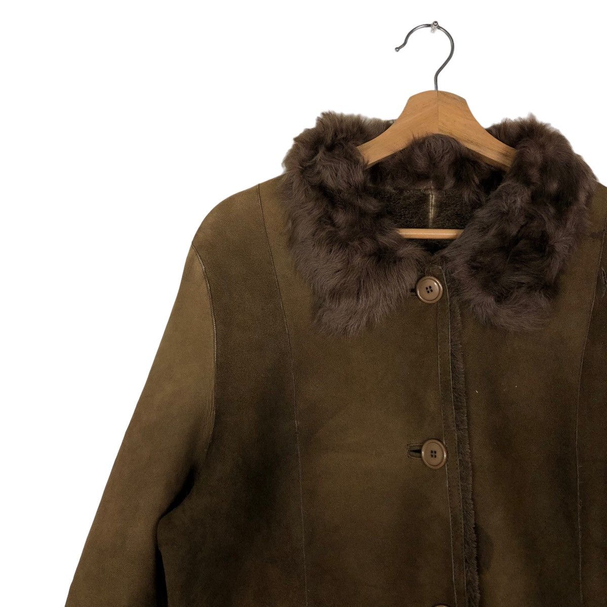 Japanese Brand 🔥90’s Vintage Leather Shearling Jacket Mink Fur Lining Size US M / EU 48-50 / 2 - 6 Thumbnail