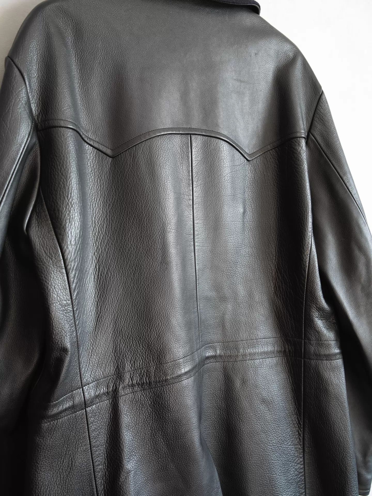 Yohji Yamamoto Yohji Yamamoto 22AW DB Buffalo Leather Jacket Size 2 Size US M / EU 48-50 / 2 - 6 Thumbnail