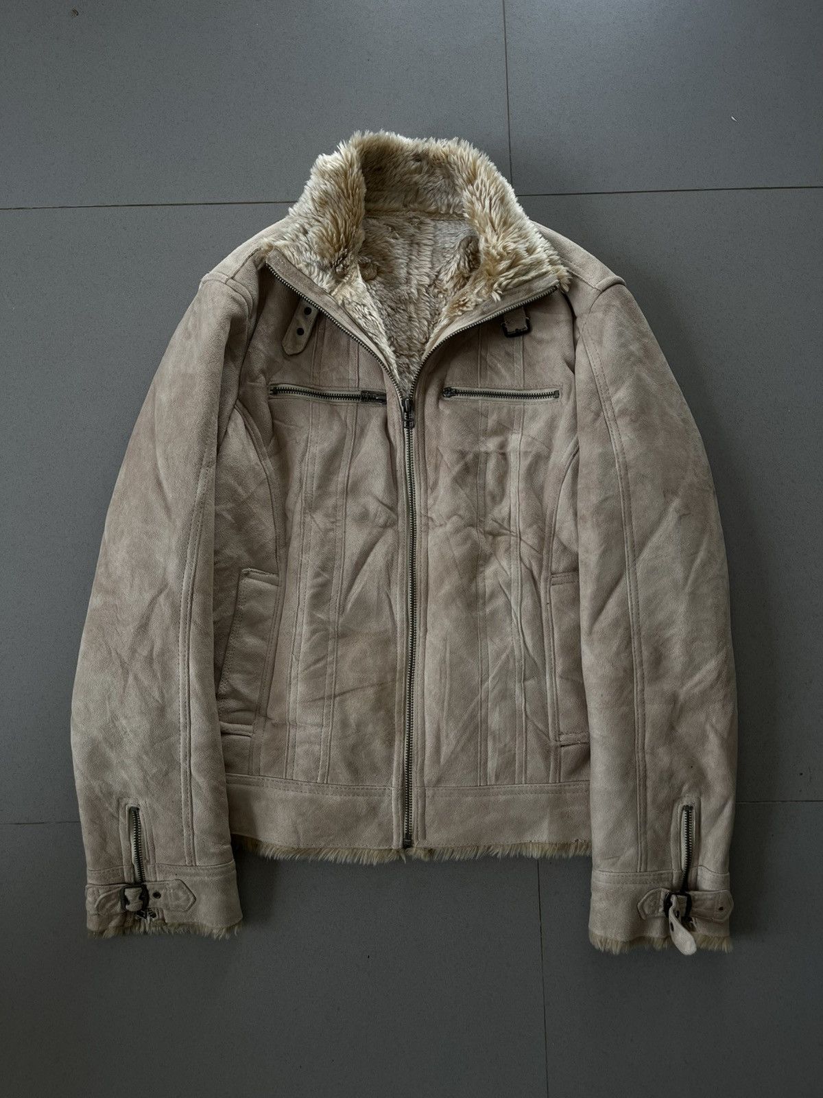 14th Addiction MALE & JAPANESE FUR BONDAGE BIKERS JACKET GOTHIC PUNK STYLE Size US M / EU 48-50 / 2 - 1 Thumbnail