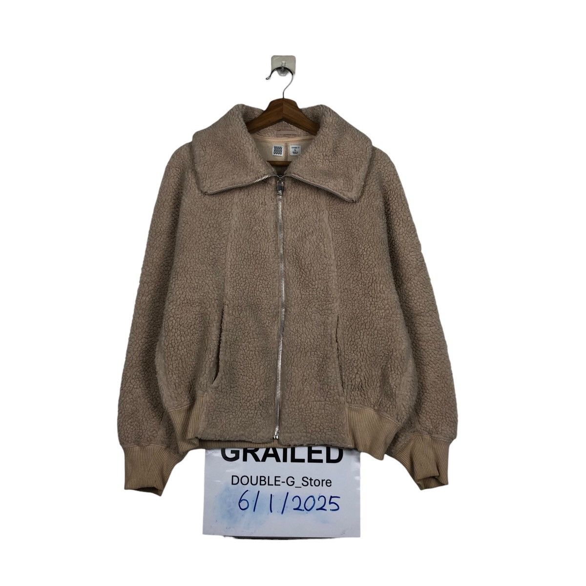 Japanese Brand 📌Vintage High Collar Fleece Bomber Jacket Uniqlo Undercover Size US XL / EU 56 / 4 - 1 Thumbnail