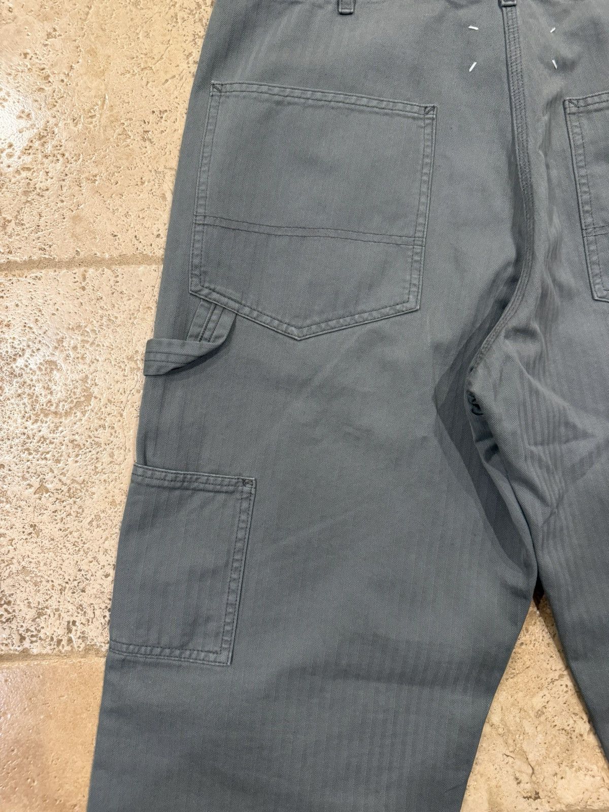 Maison Margiela Maison Margiela 5 Pockets Harringbone Striped Gray Trousers Size US 32 / EU 48 - 8 Thumbnail